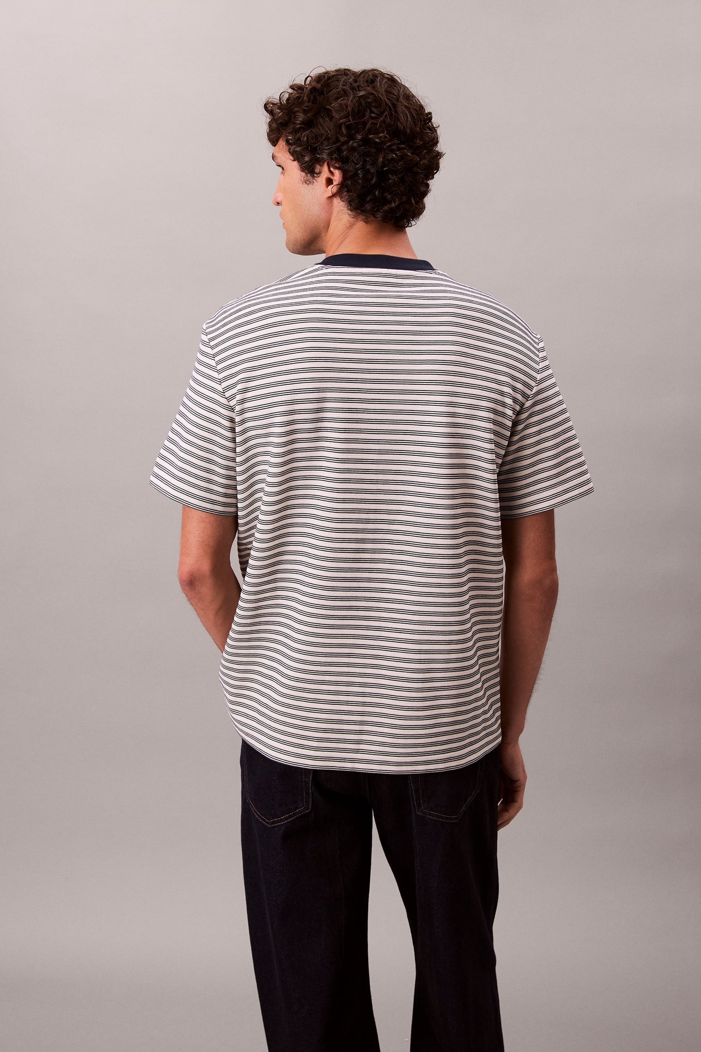 SS STRIPED OTTOMAN TEE CHALK 3