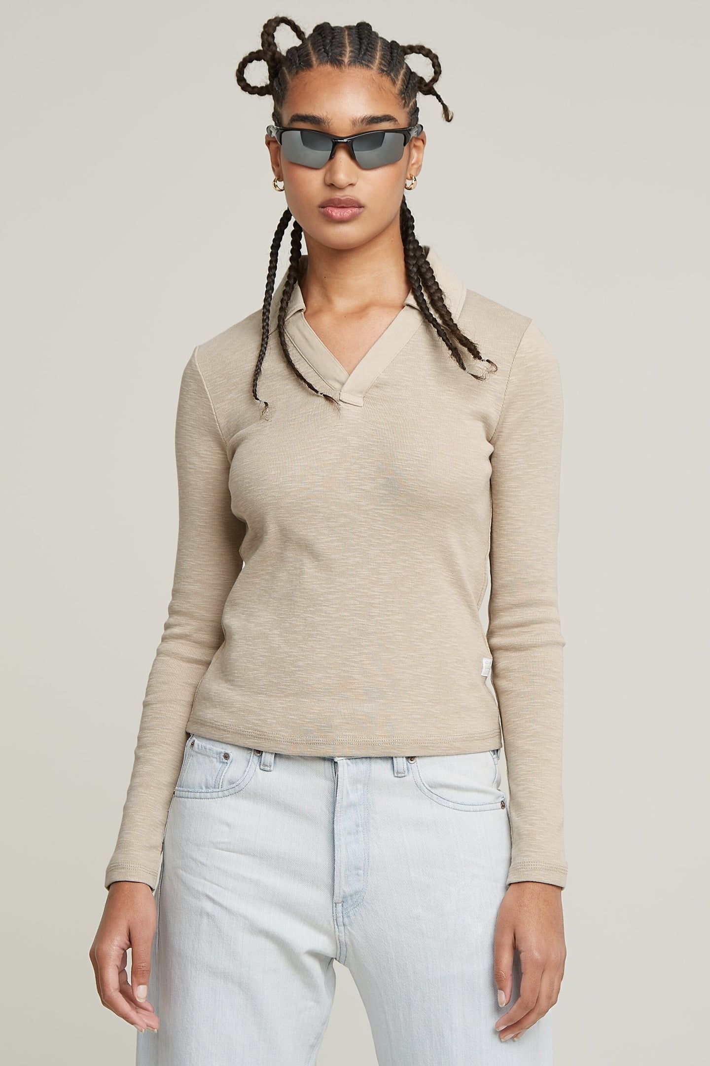 POLO SLIM L\S DK BRICK 2