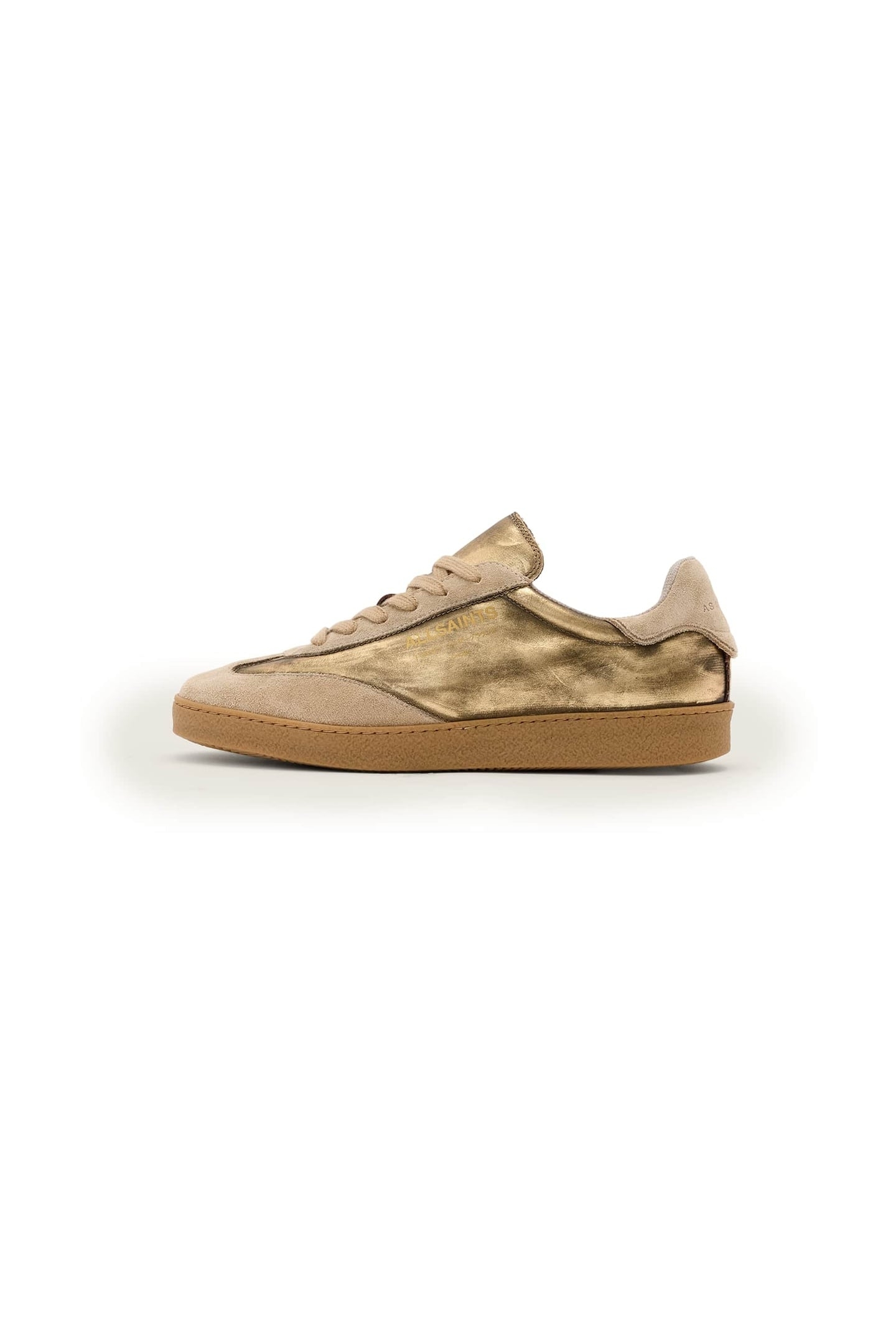 THELMA SUEDE SNEAKER ANTIQUE GOLD 1