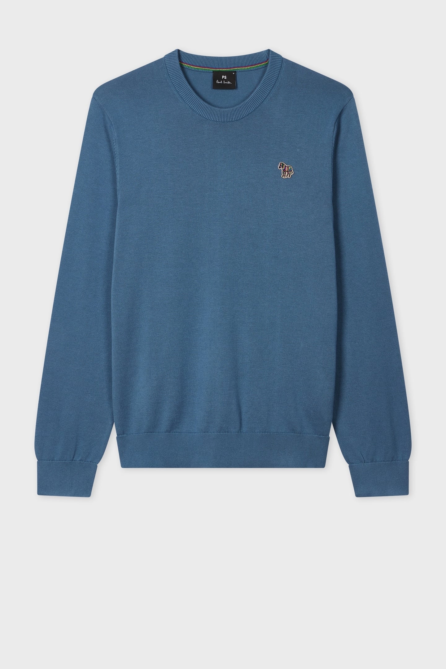 SWEATER CREW NECK ZEB BAD GREYISH BLUE 1