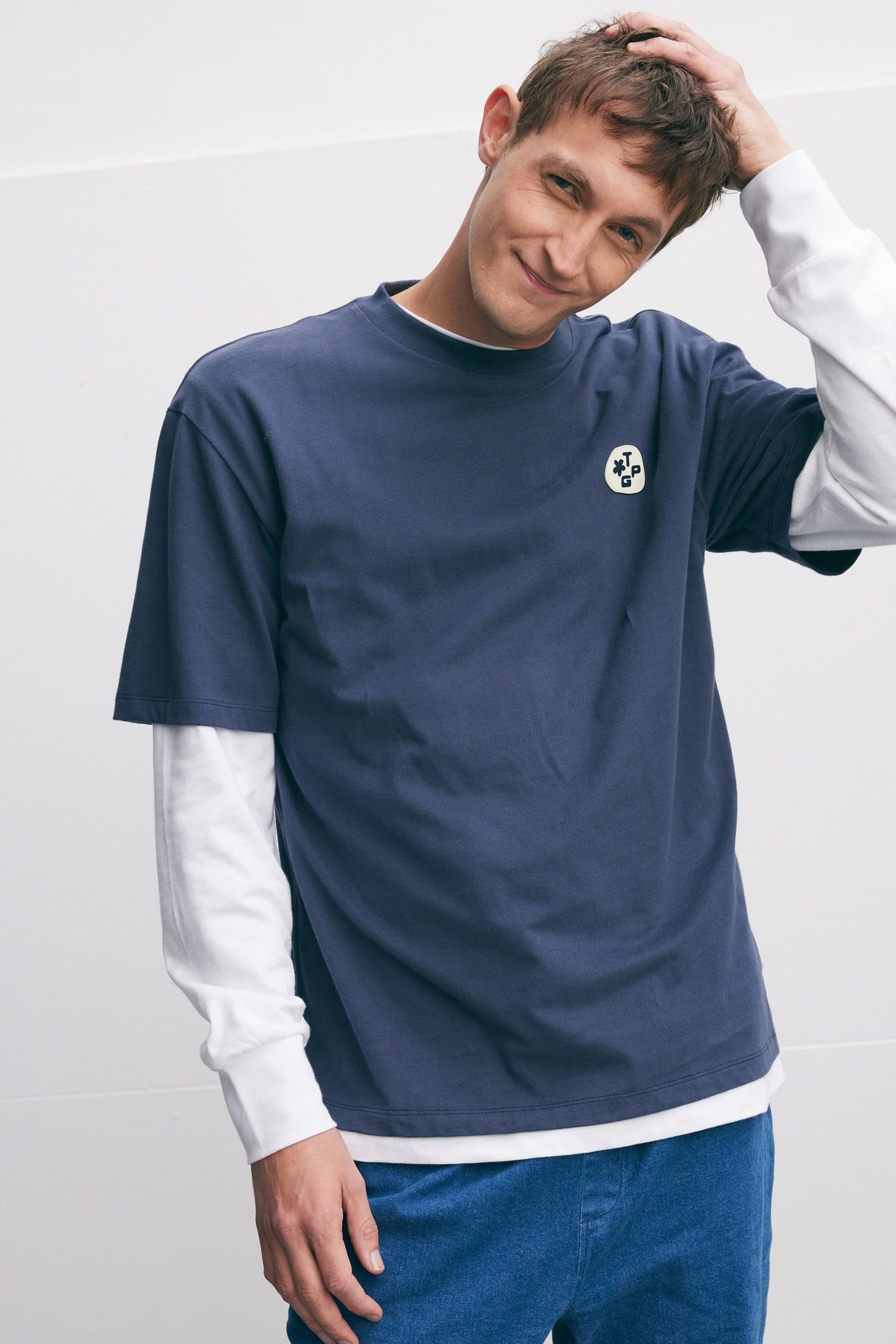 TRUBBER T-SHIRT NAVY 2