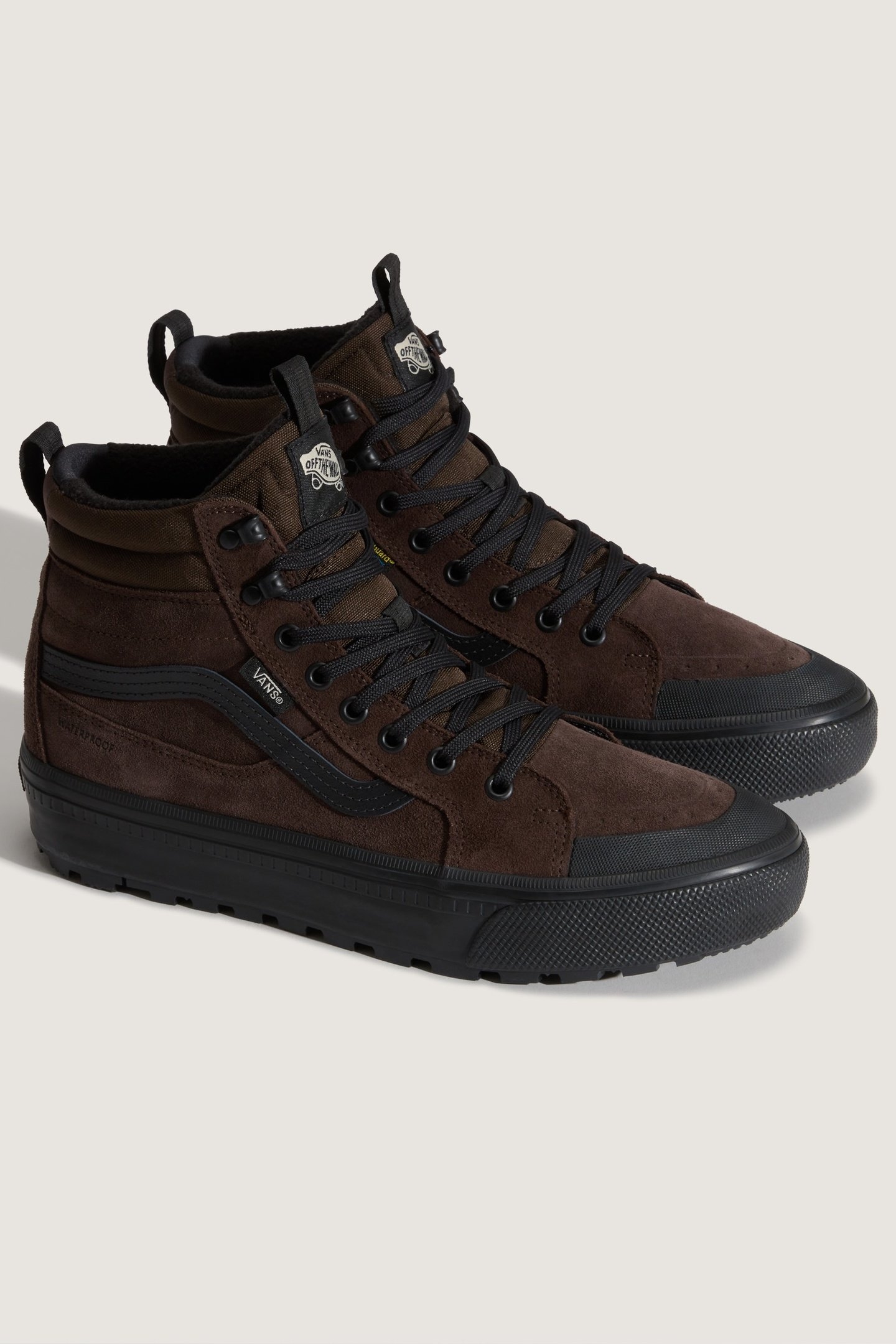 UNISEX SK8-HI WATERPROOF INSULATED BROWN/BLACK 1