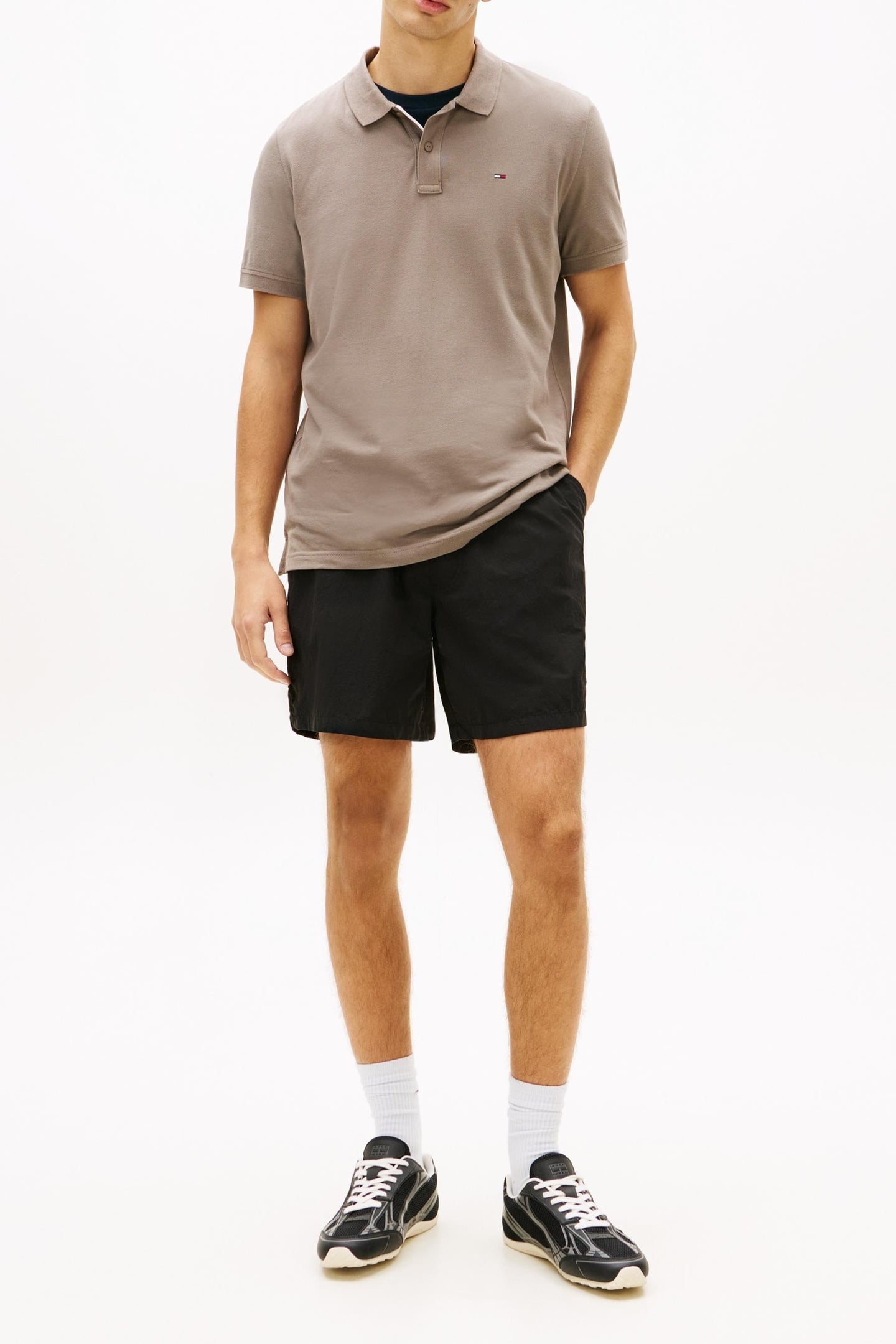 FLAG SLIM FIT PIQUE POLO SHIRT IVY MINK 4