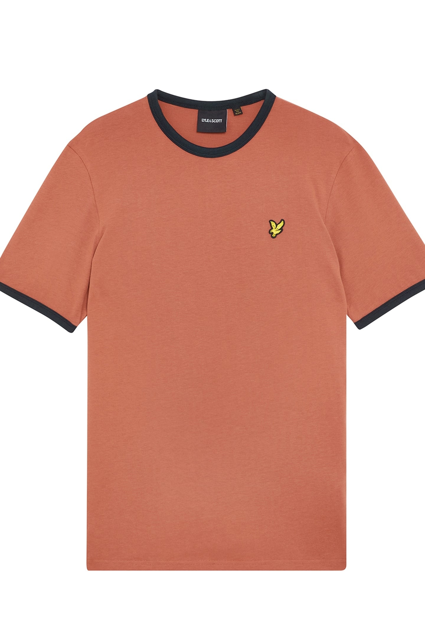 RINGER T-SHIRT BRICK/DARK NAVY 4