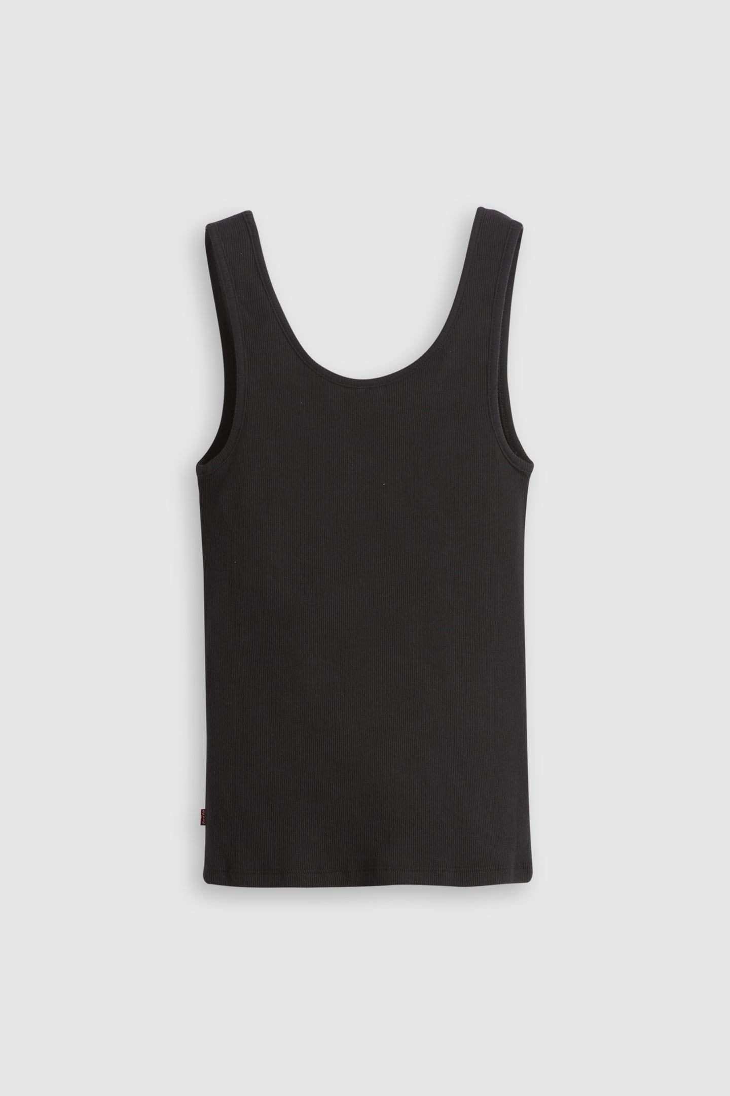 ESSENTIAL RIB TANK TOP BLACK 5