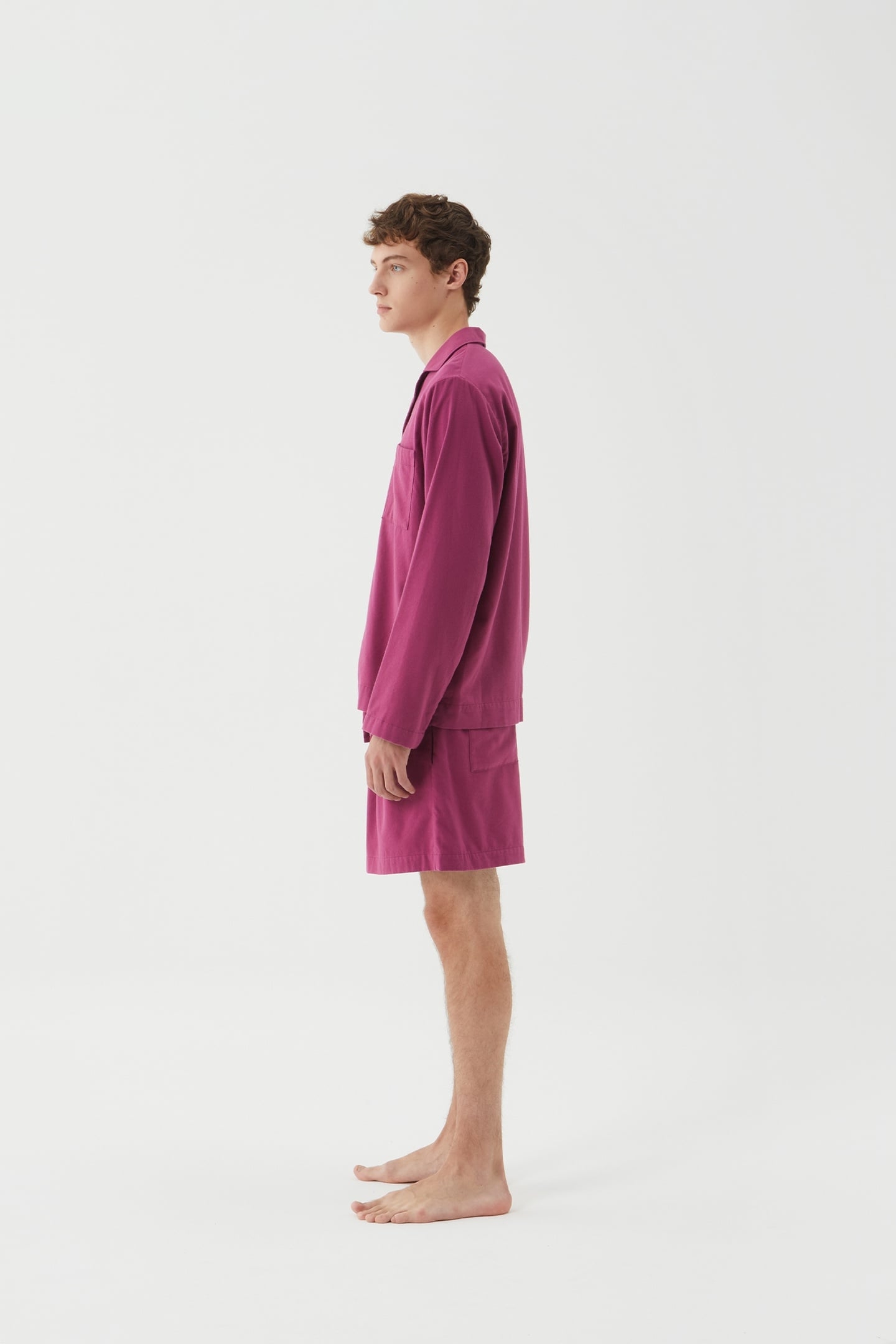 UNISEX FLANNEL, PYJAMAS SHORTS GRAPE 7