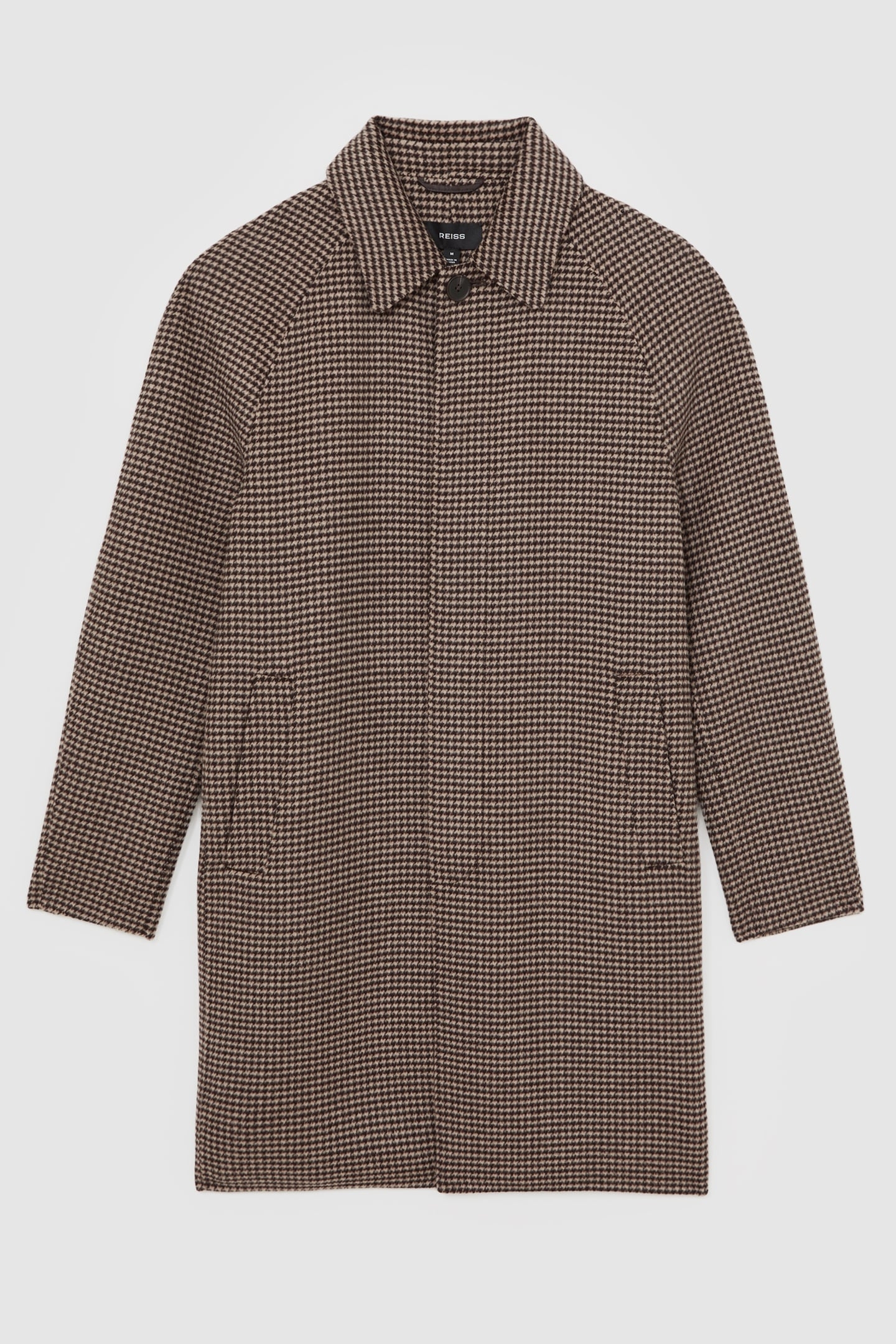 SB DOGTOOTH CHECK OVERCOAT BROWN 6