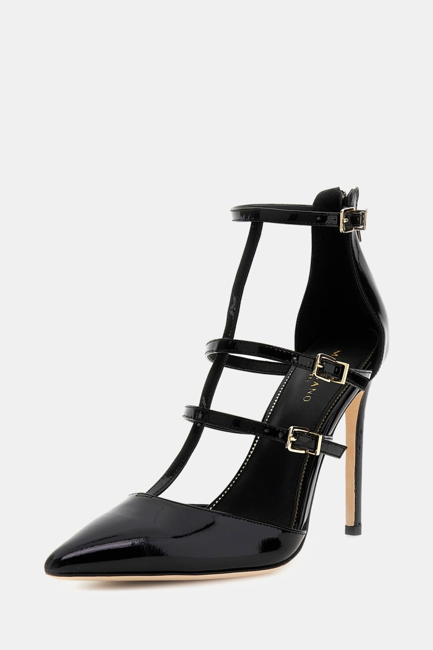 MARCIANO BY GUESS MULTISTRAP PUMP JET BLACK 2