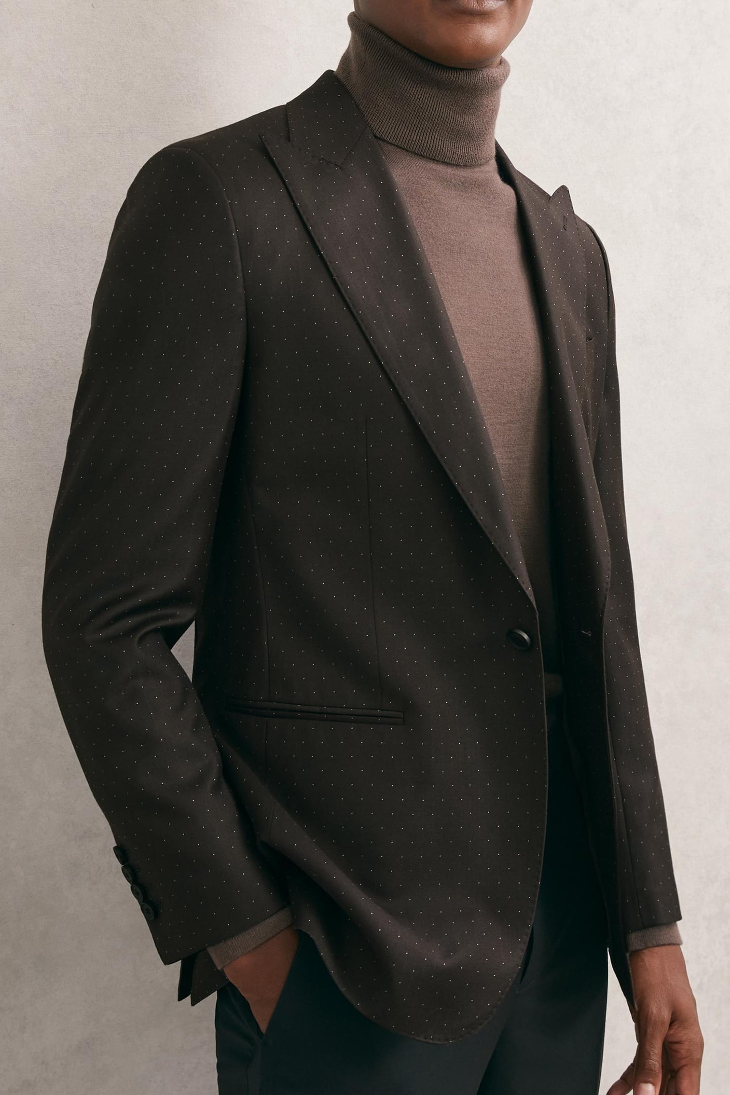 SB 1B DOT JACKET BROWN 1