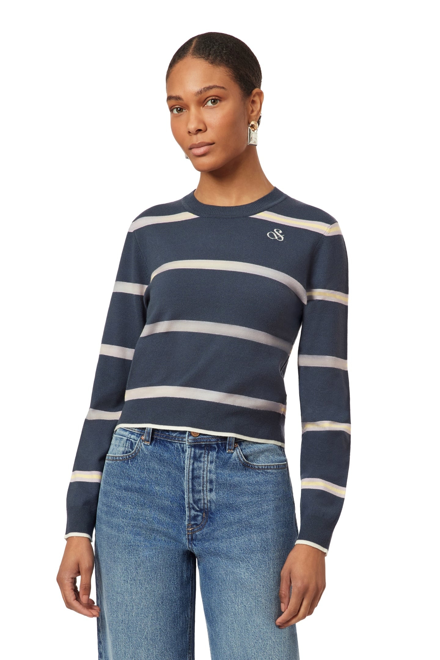 CROP PULLOVER BIG DIPPER STRIPE 3