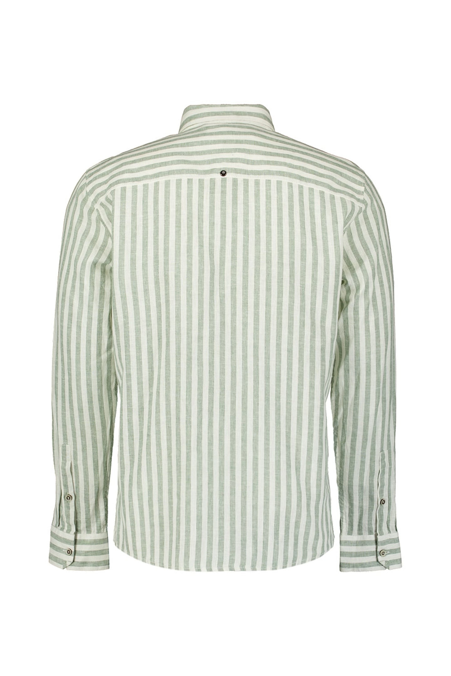 SHIRT VERICAL BIG STRIPES WITH LINEN GREEN 5