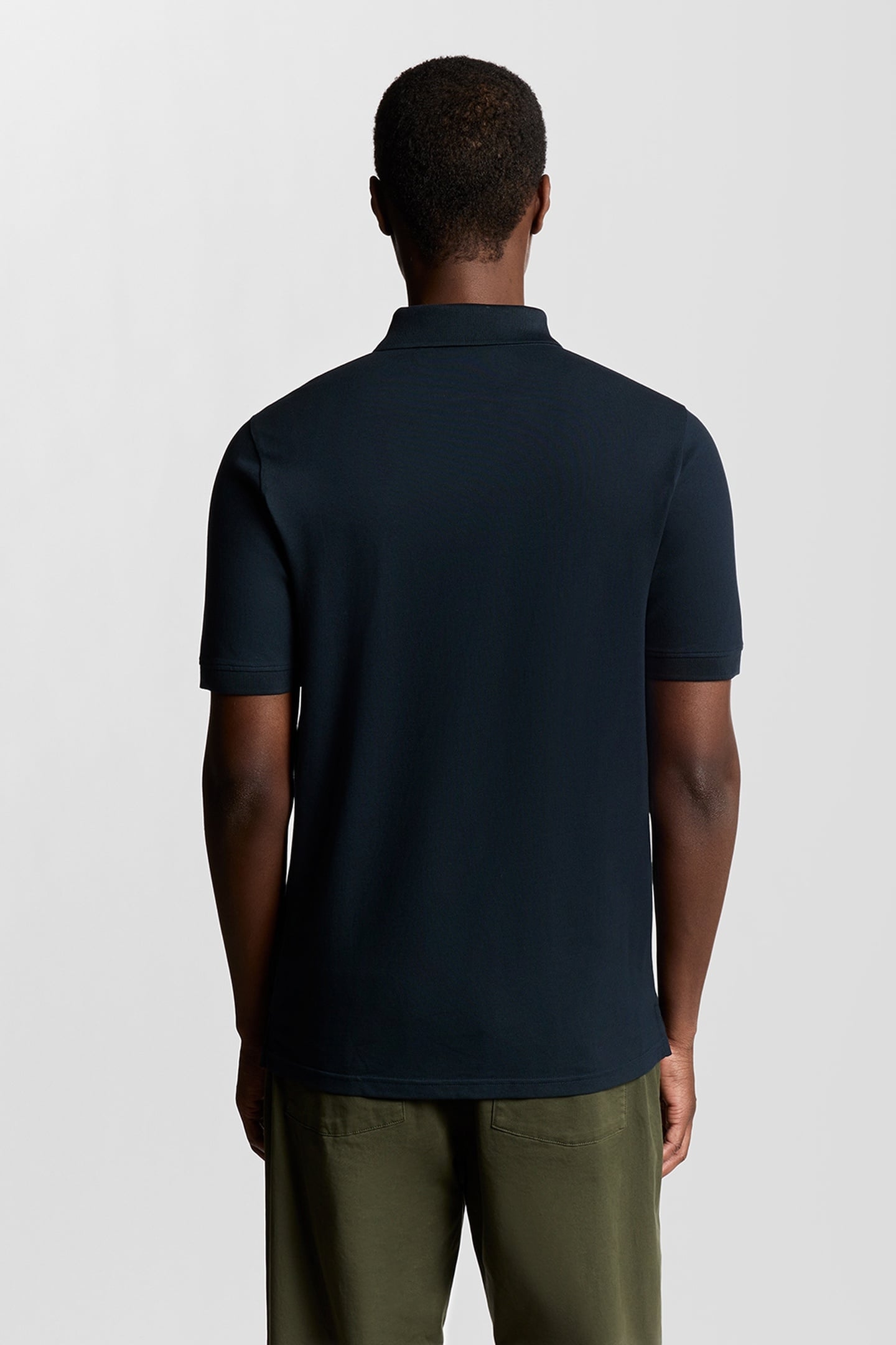 SUPERFINE PIQUE ZIP POLO SHIRT CARBON 2