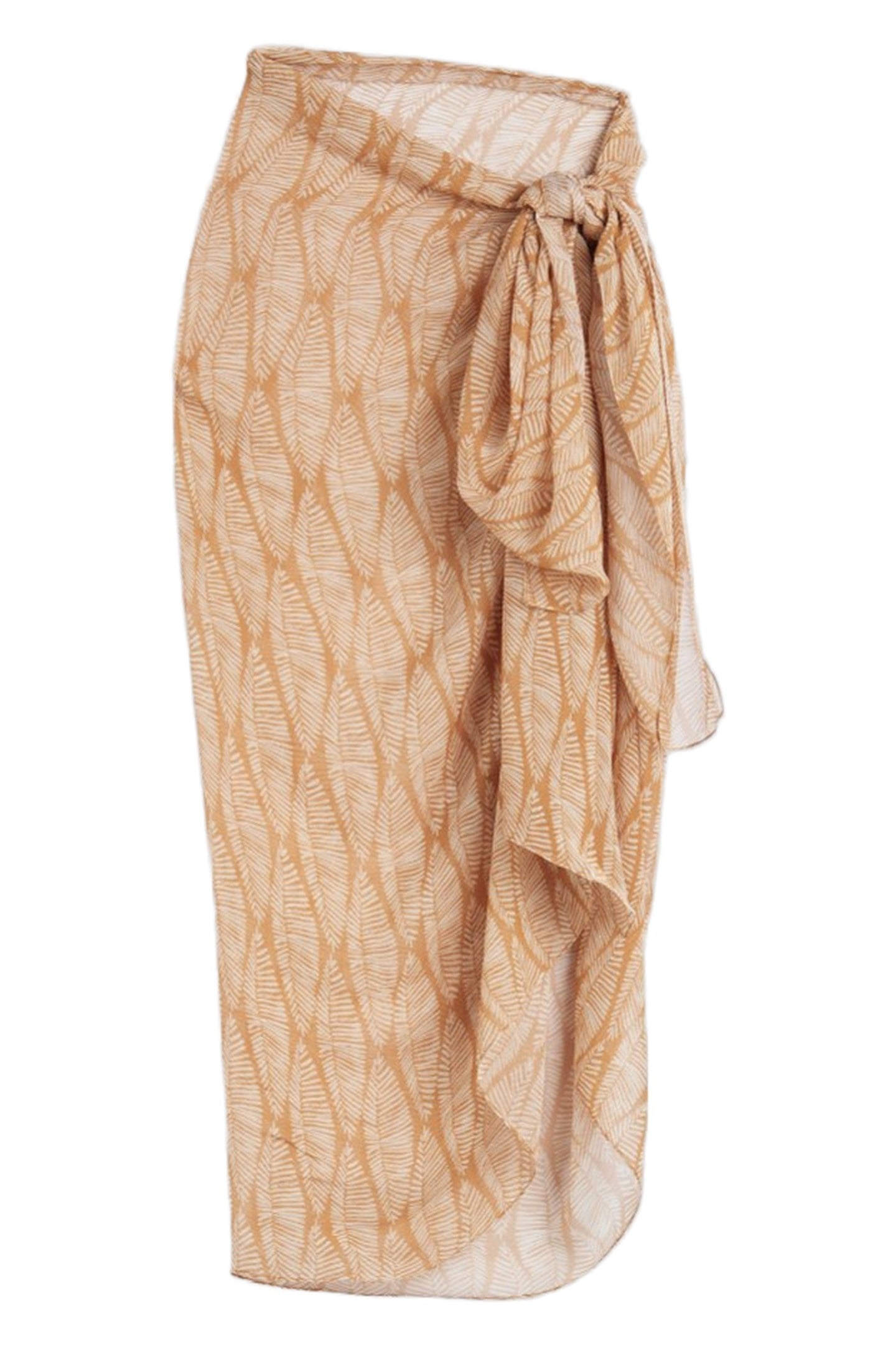 THE BROWN PRINTED PAREO BROWN 1