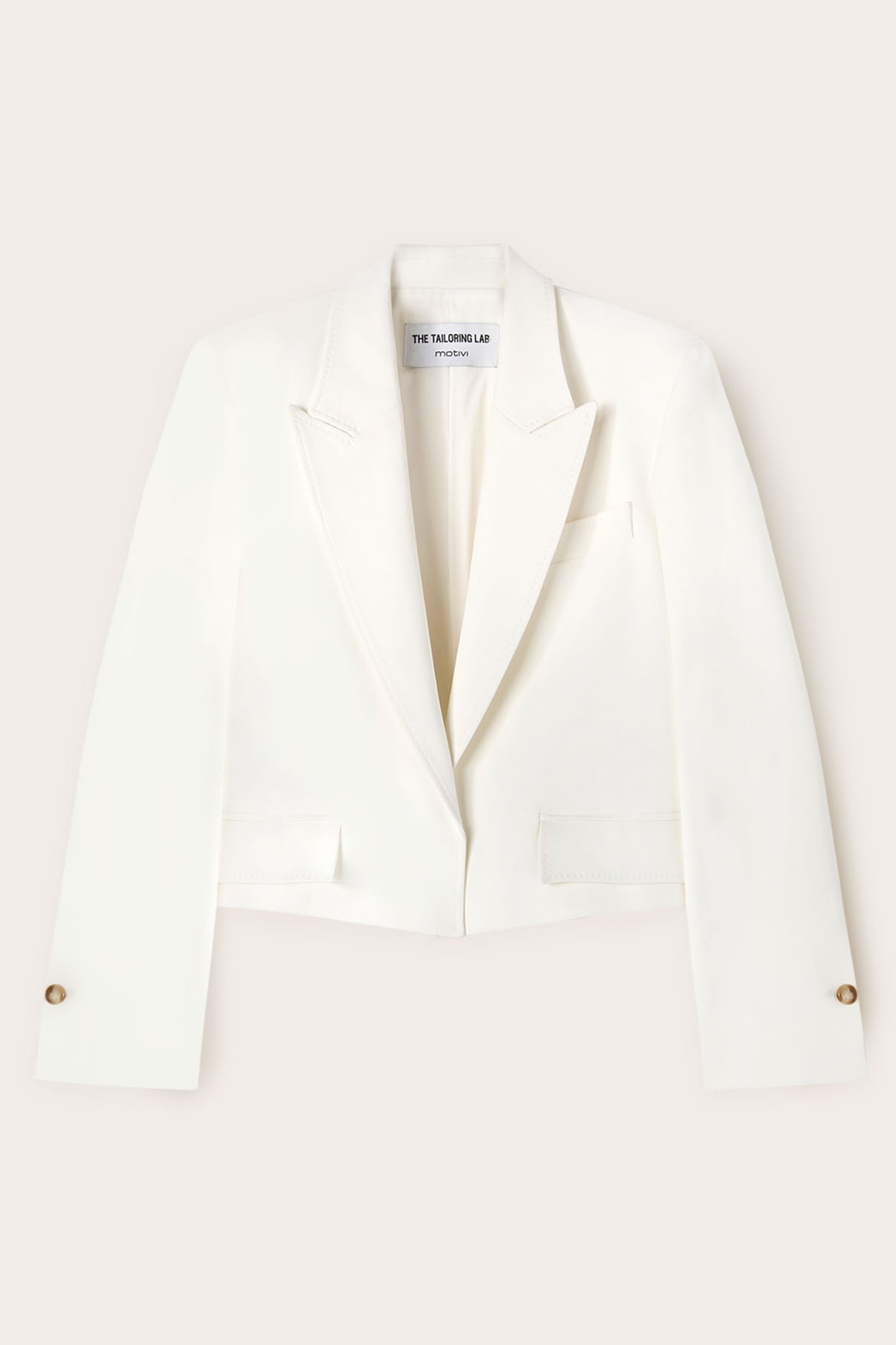 TAILORED SHORT BLAZER WHITE 4