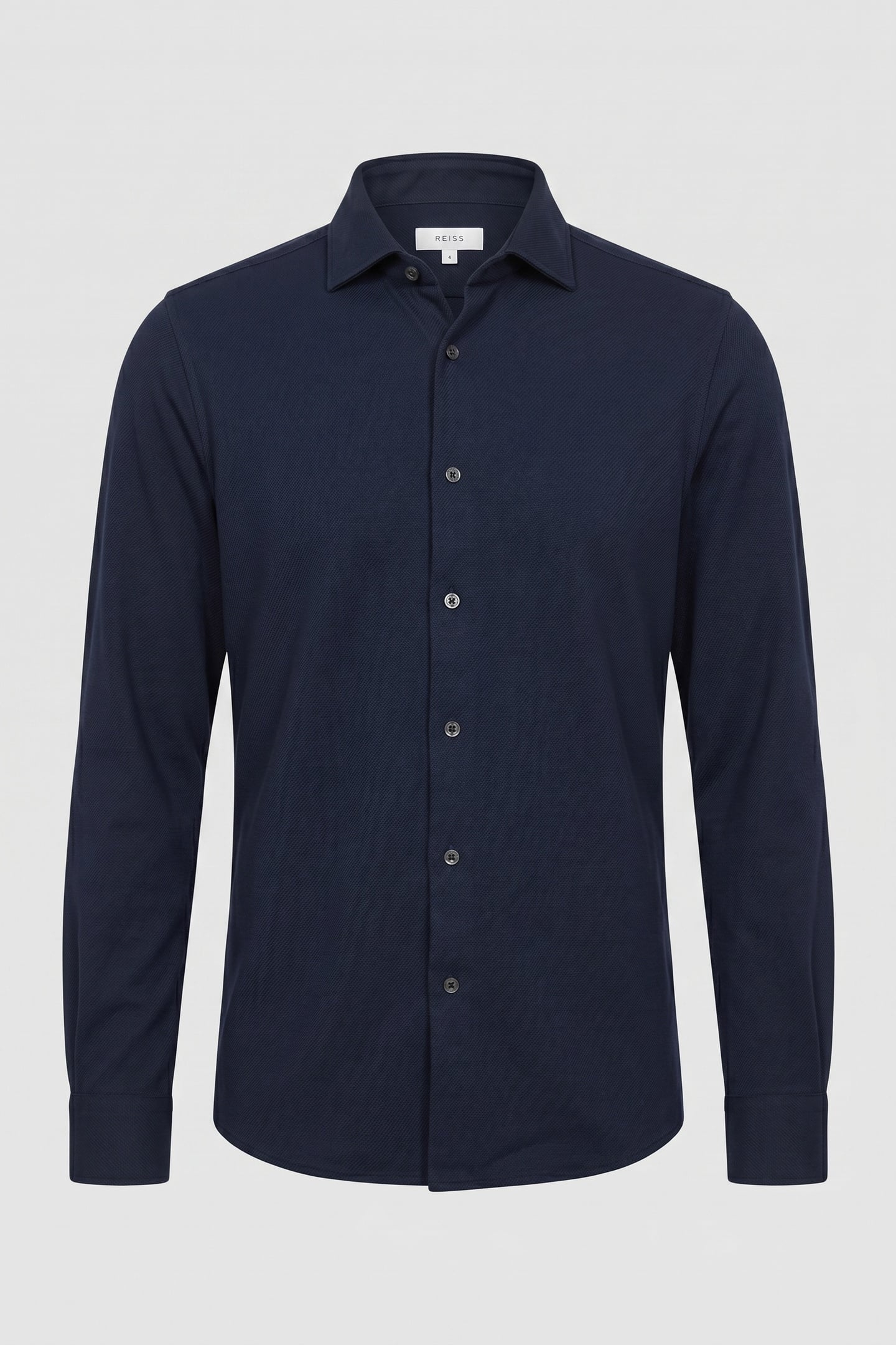 BRUSHED COTTON OVERSHIRT NAVY 3
