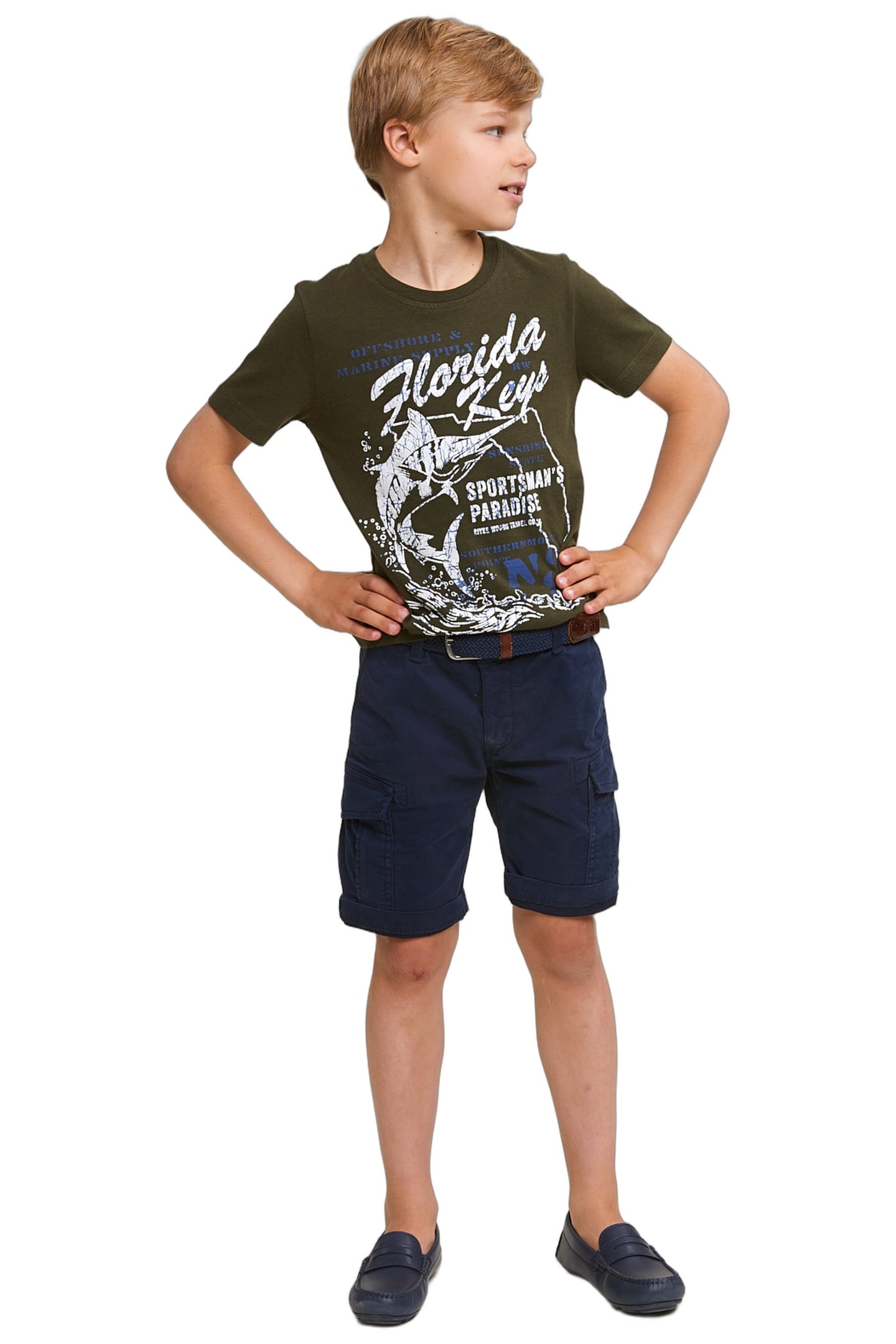 NORMAL FIT BASIC T-SHIRT SHORT SLEEVES FOREST MIX 3