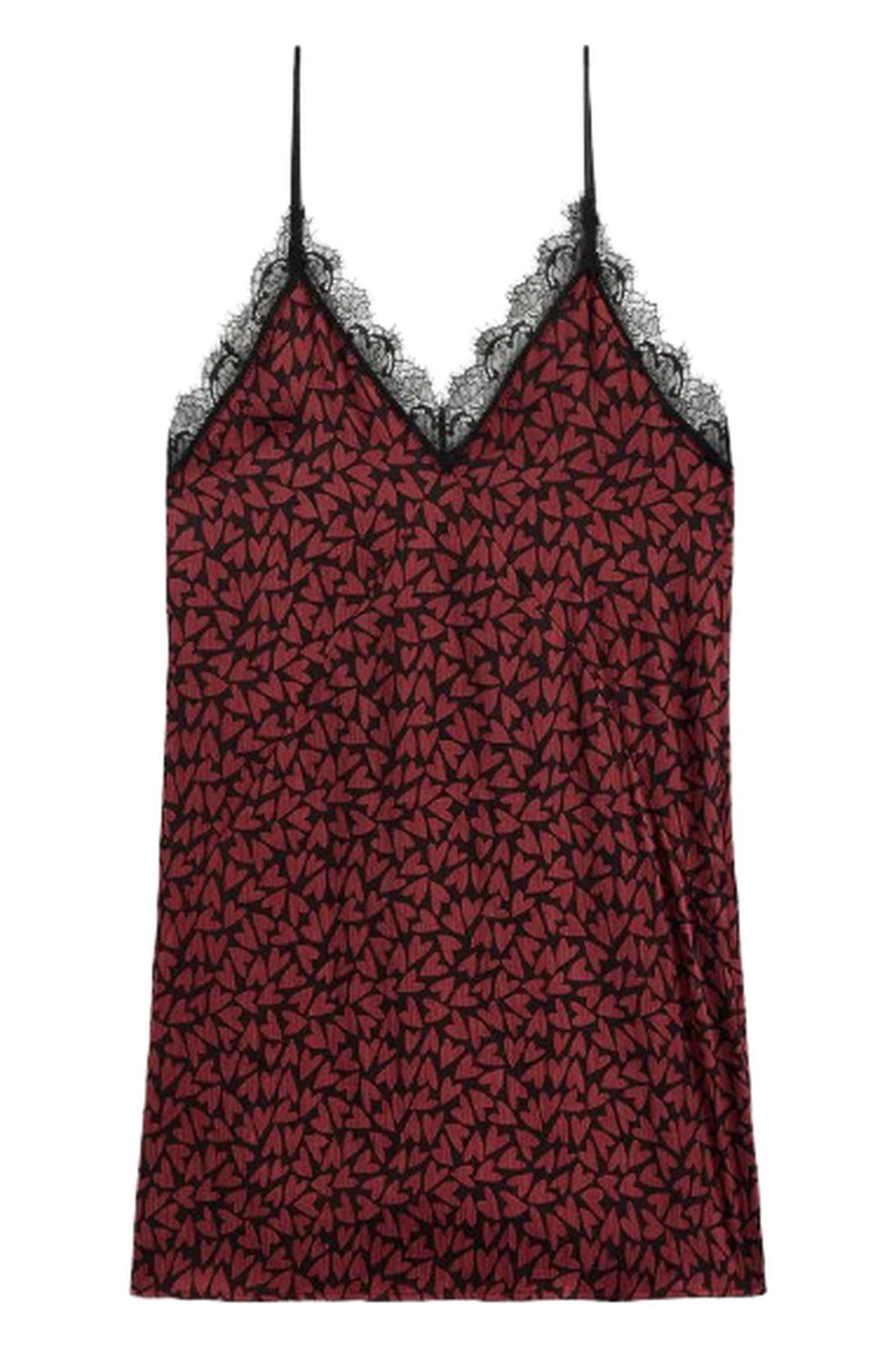 THE RED HEARTS CRINKLE DRESS RED 3