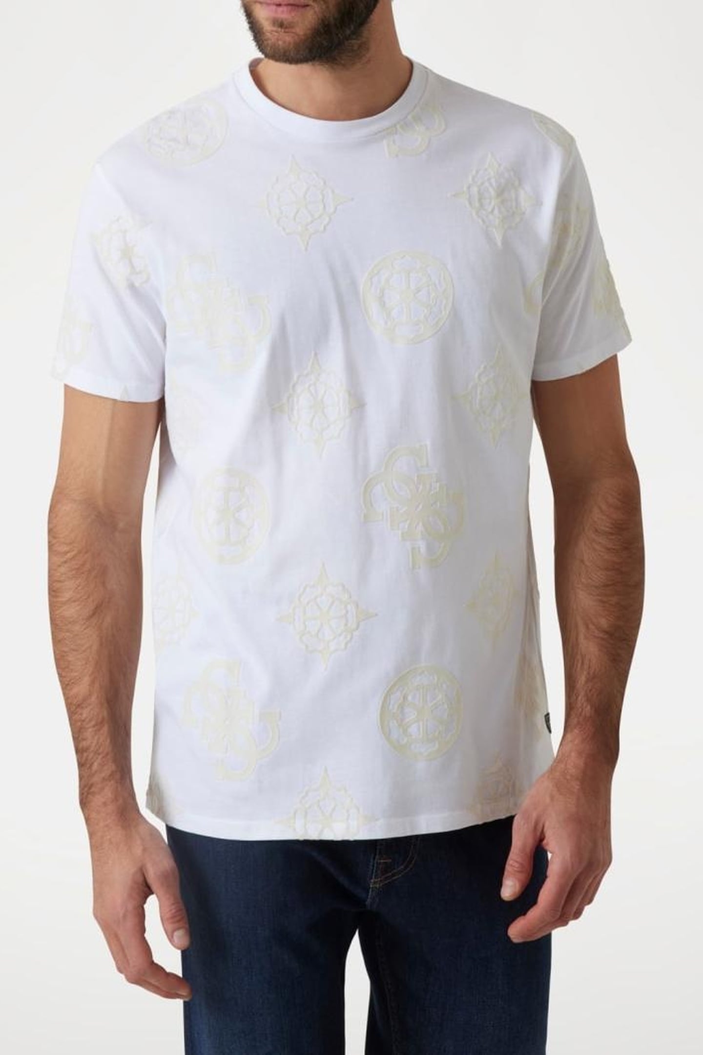 GUESS ECO SS BSC GUESS PEONY P PURE WHITE 3