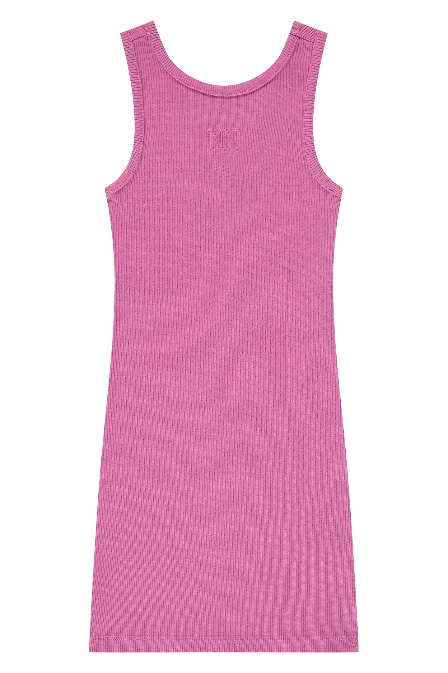 BELLE BACK RIB DRESS SUPER PINK 2