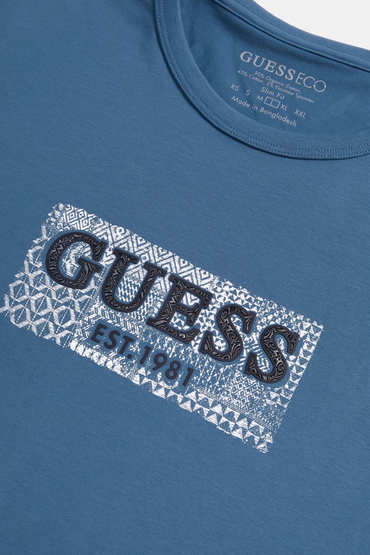 GUESS ECO SS CN GUESS BOX TEE PETROLEUM 6