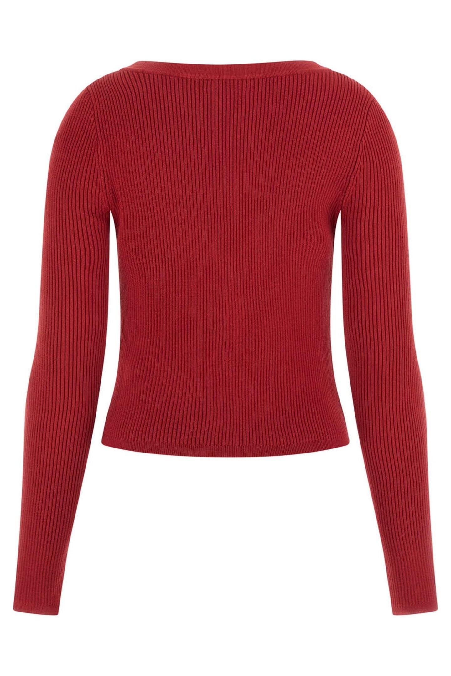 GUESS ECO KATELYN VN LS CARDI SIREN RED 1