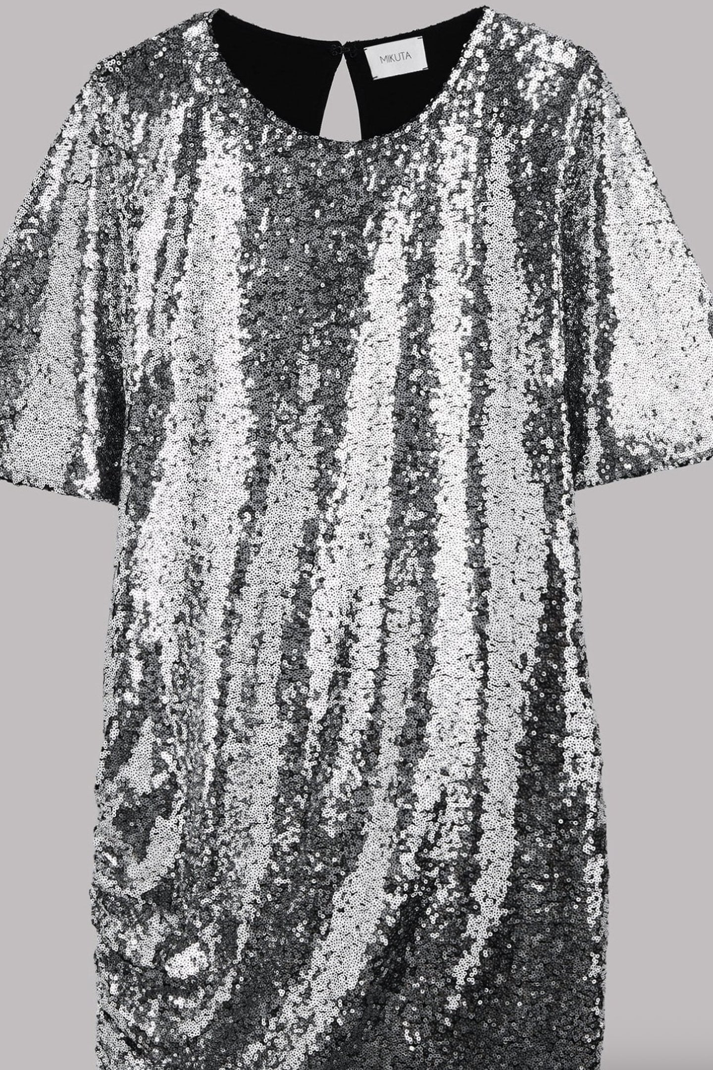 THE DARK SHORT SEQUIN DRESS BLACK 3