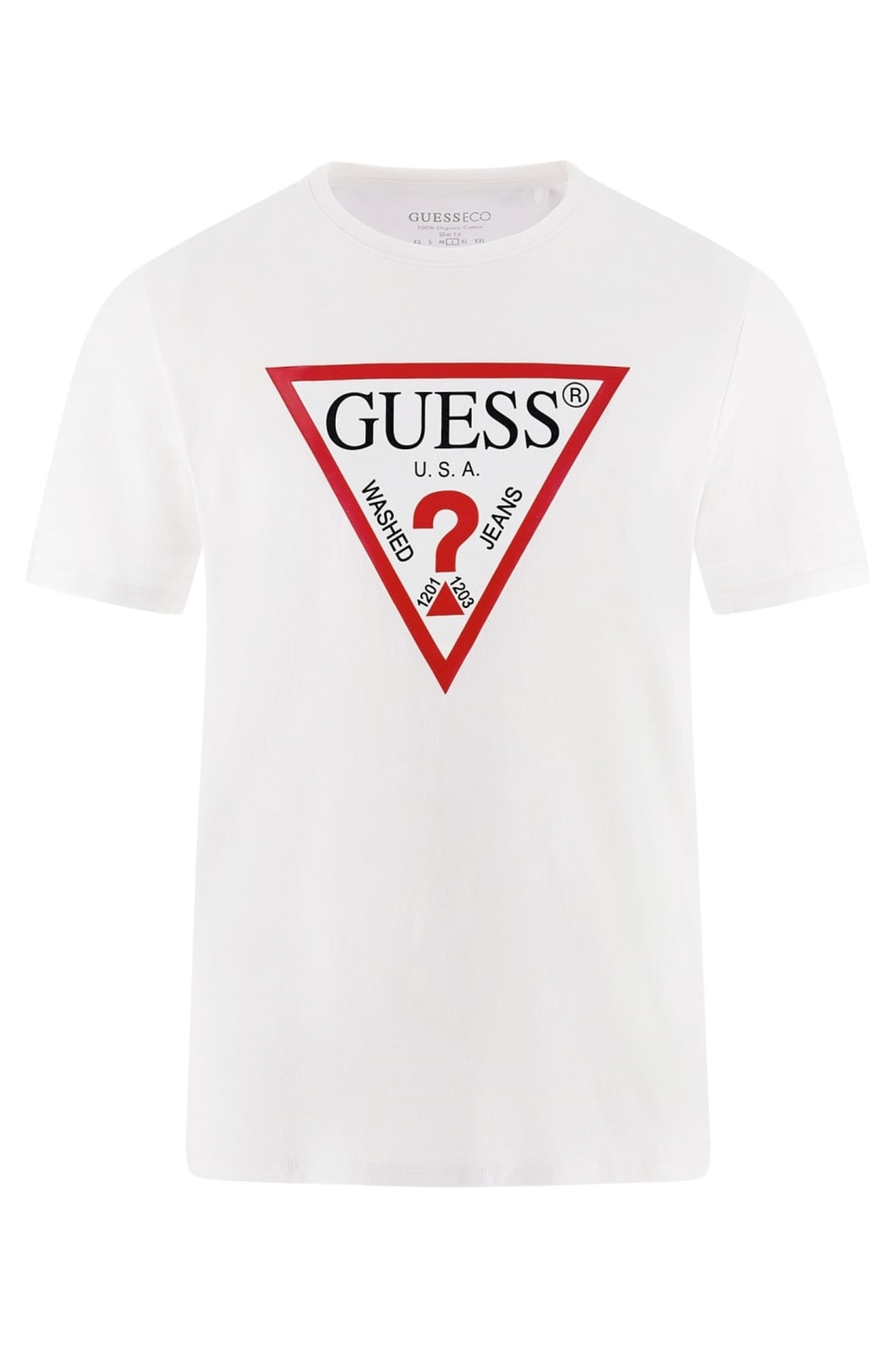 GUESS ECO CN SS ORIGINAL LOGO PURE WHITE 4