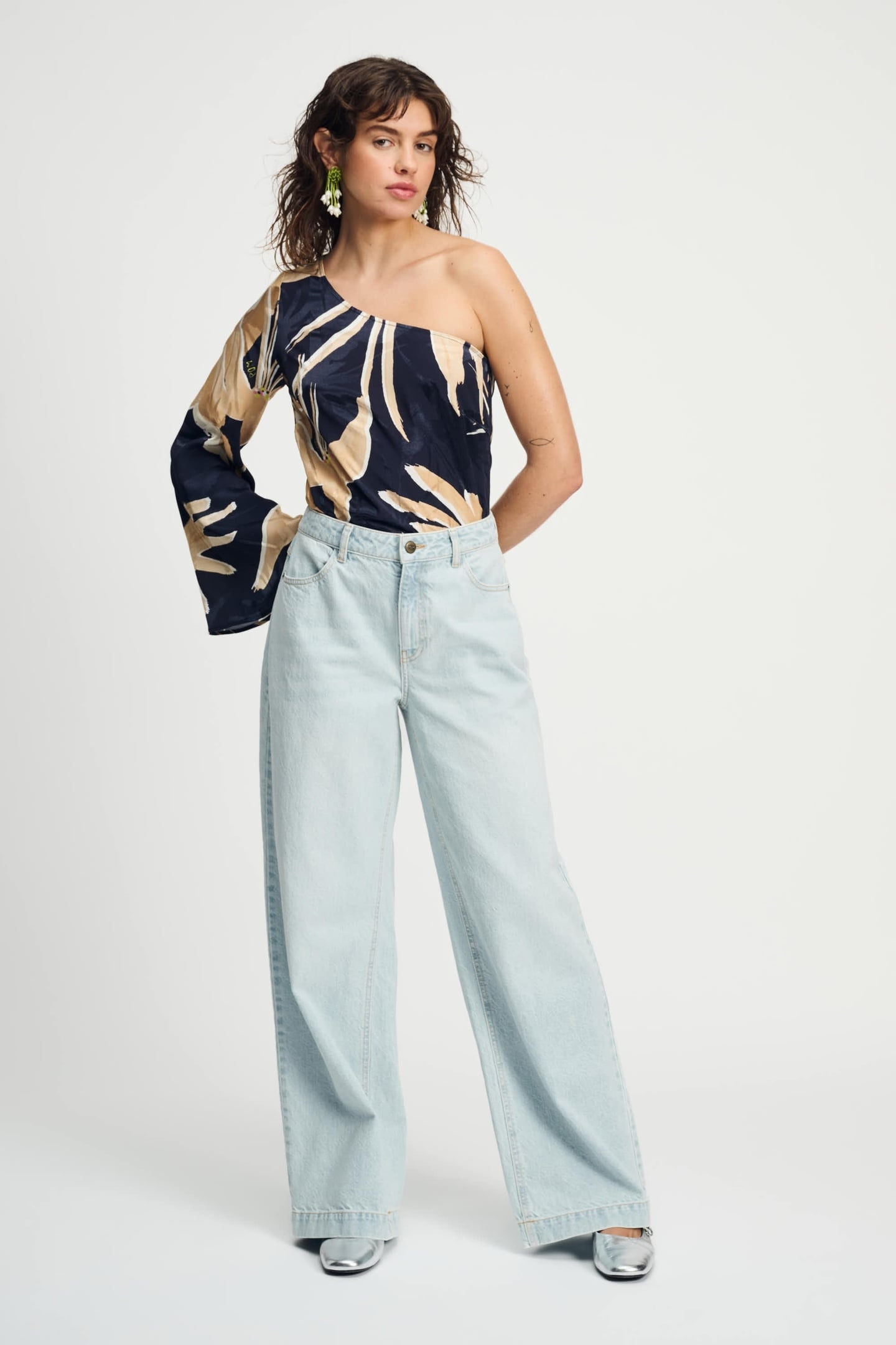 TOP - ONE SHOULDER ARTISAN SAND 4