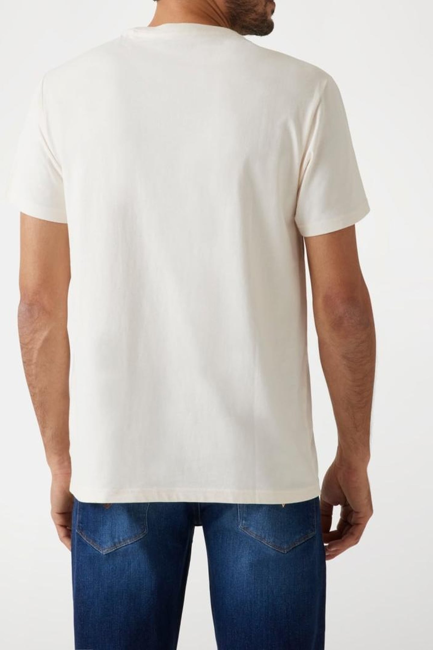 GUESS ECO SS CN GUESS EMBRO TE VANILLA CREAM 3