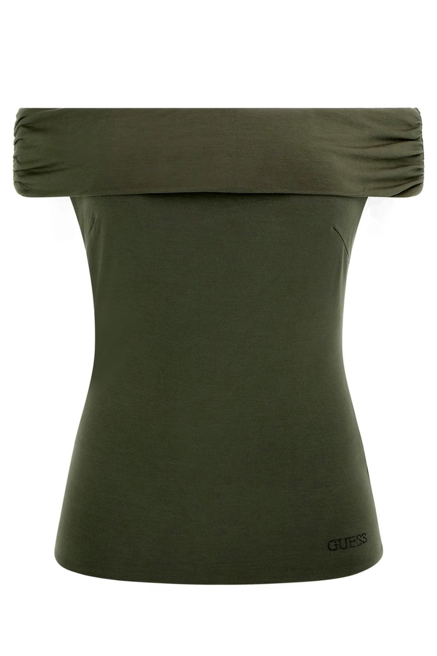 GUESS ECO CHARLOTTE OFF SHOULD GREEN PLANT 1