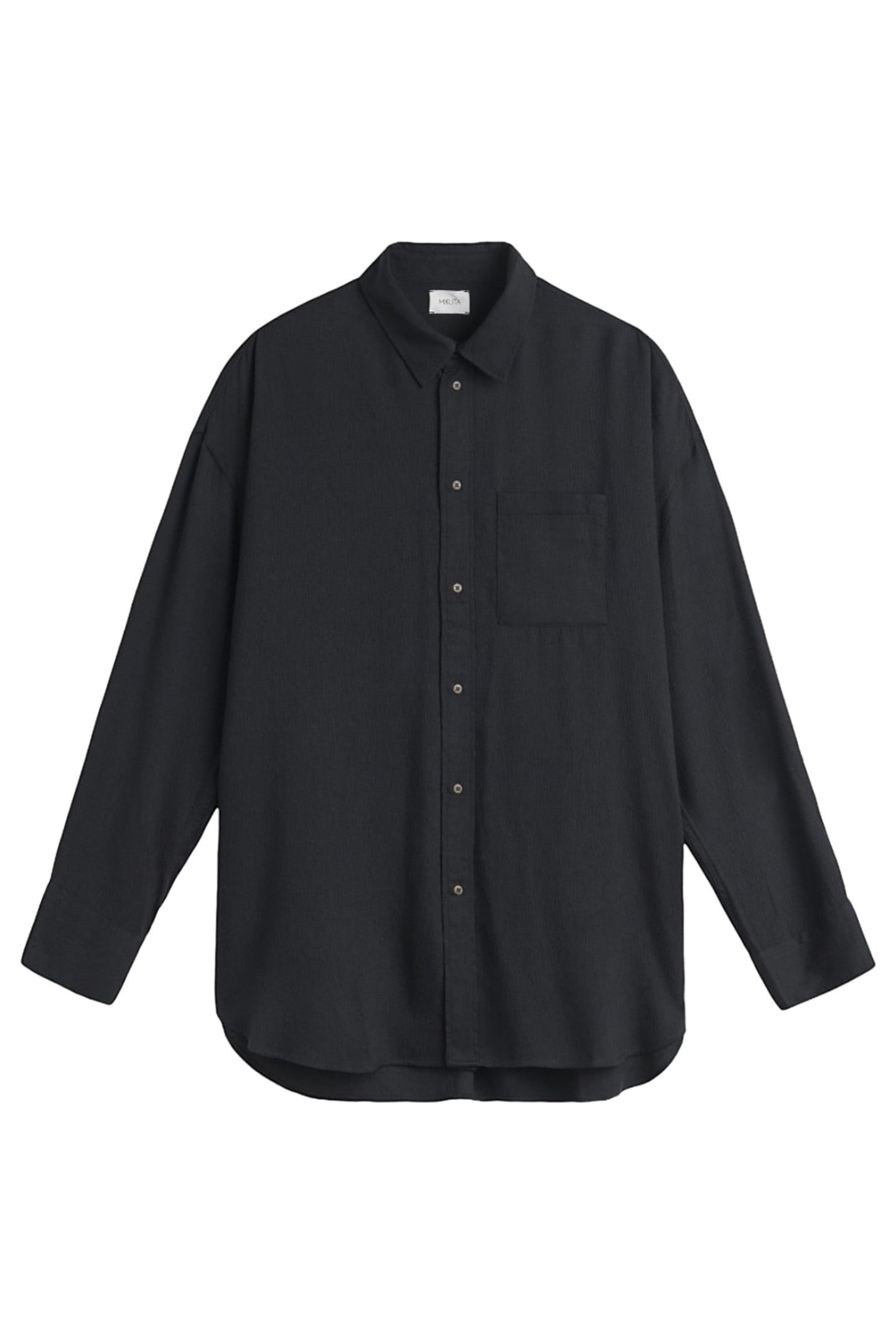 THE BLACK FLOWY SHIRT DRESS BLACK 3