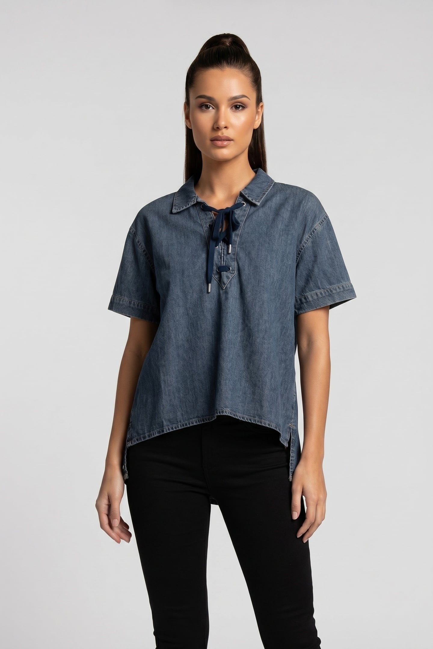 DENIM TOP LIGHT COTTON ORIGIN VINTAGE BLUE DENIM 1