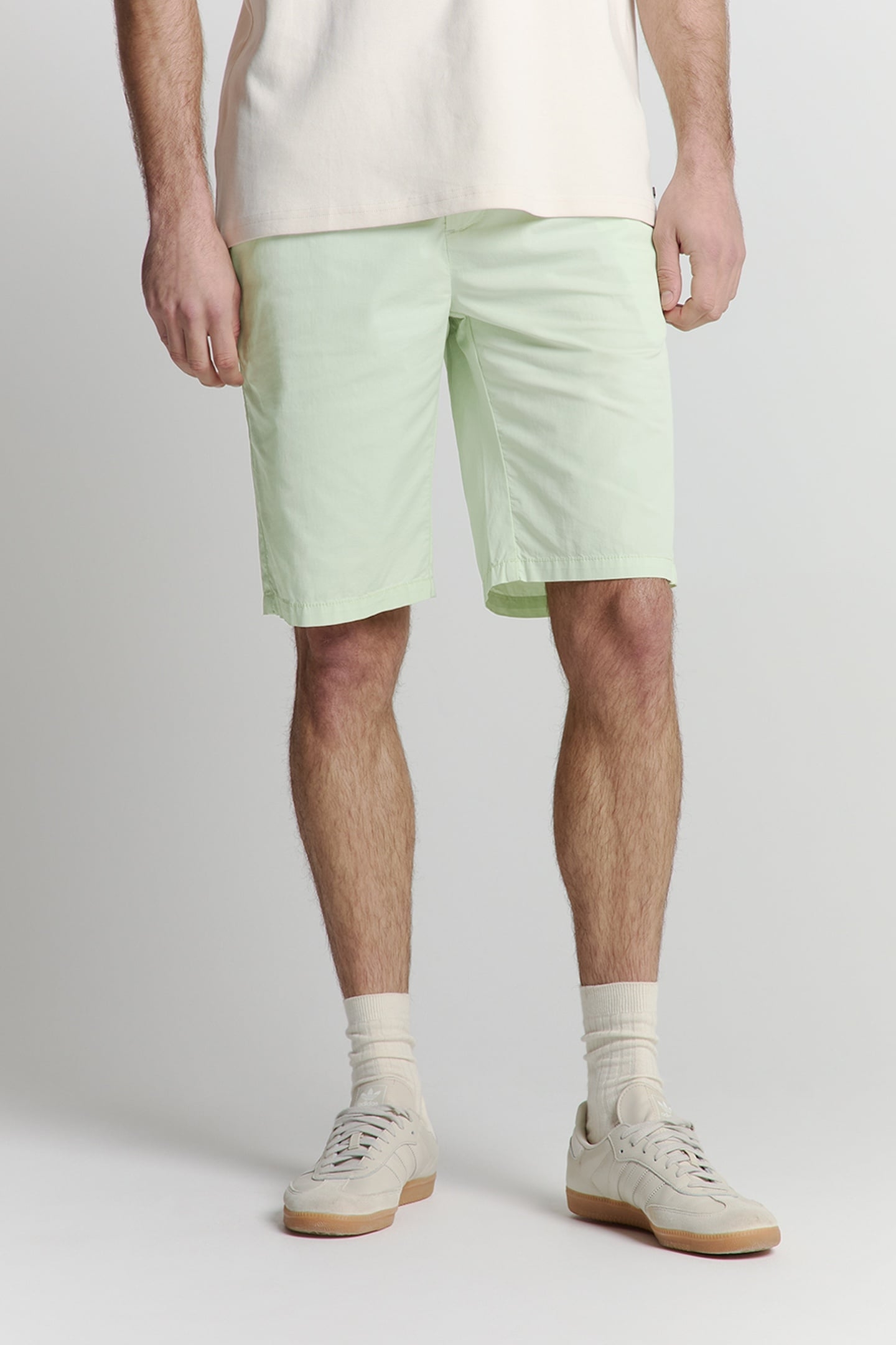 SHORT CHINO GARMENT DYED LIGHT WEIGHT STRETCH MINT 1
