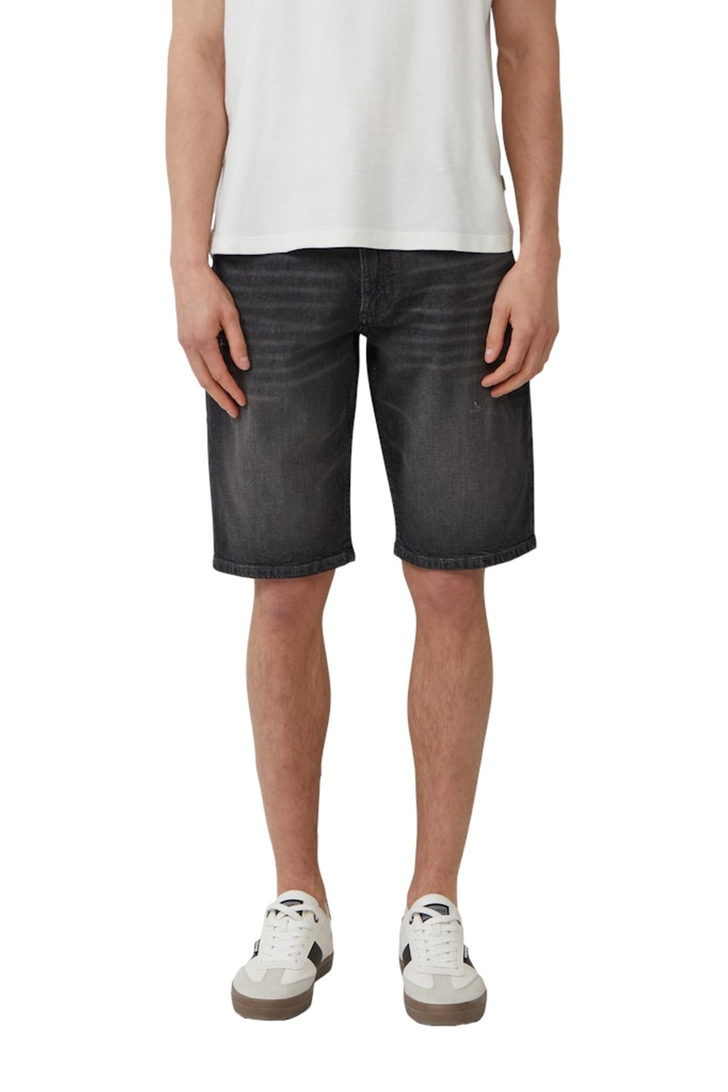 JEANS SHORTS GREY/BLACK 1
