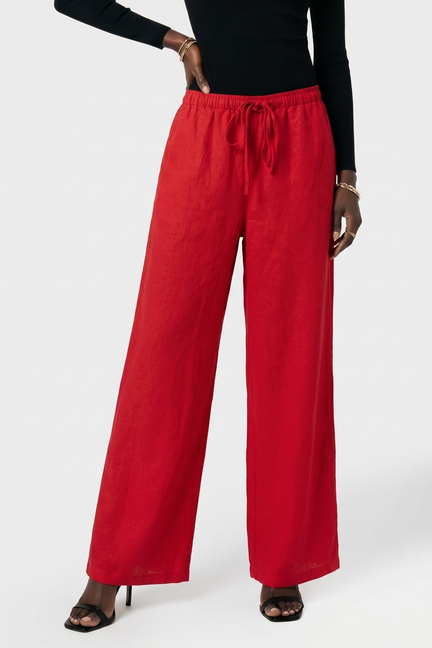 THALIA TROUSERS RED 1