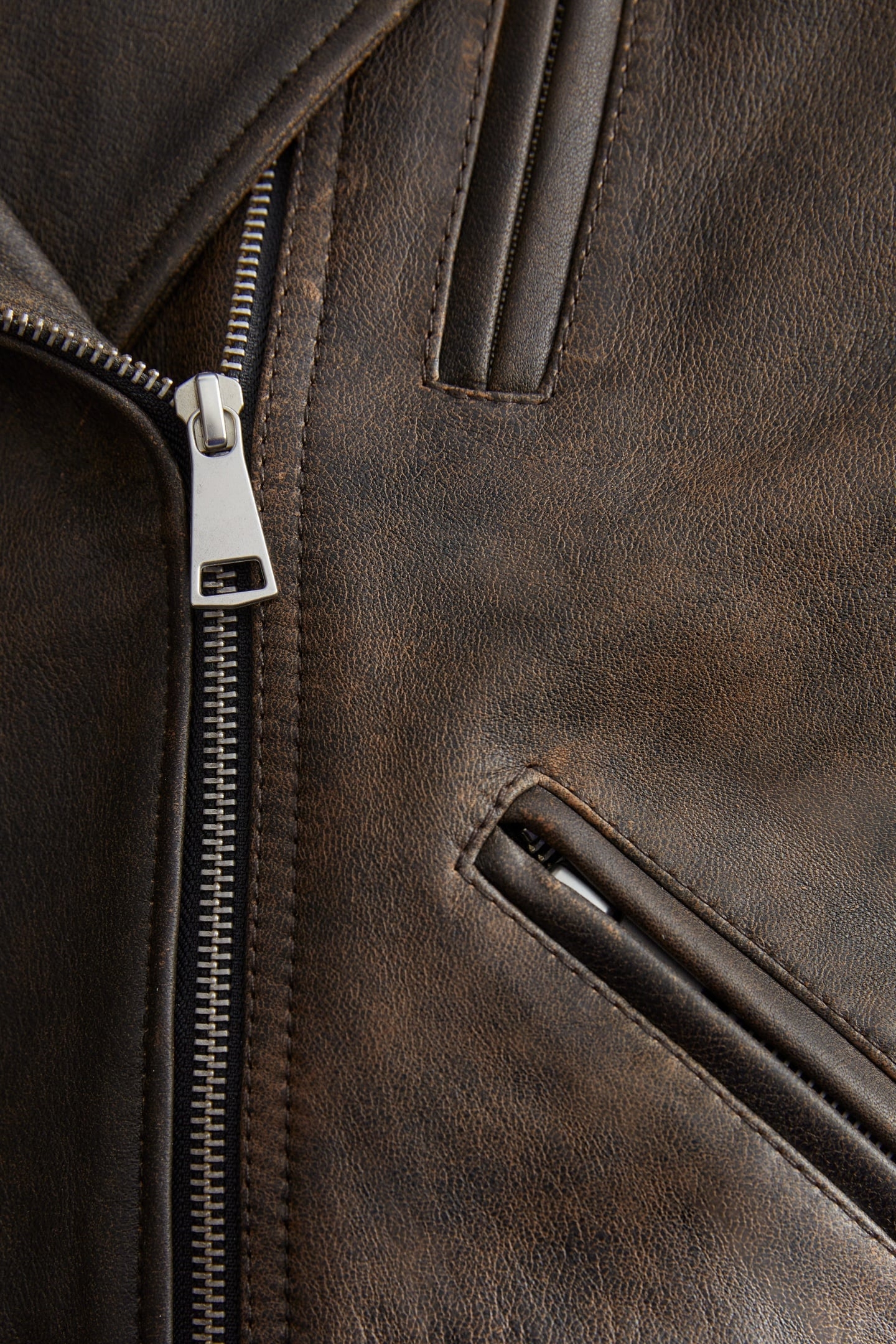 CARMELA LEATHER JACKET BROWN 4