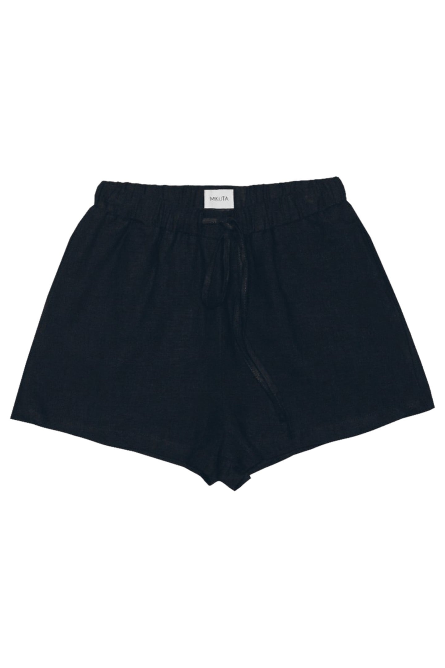 THE BLACK LINEN SHORTS BLACK 3