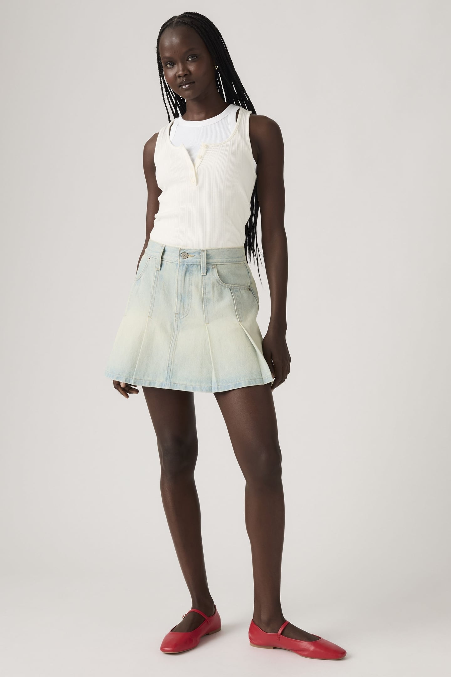 PLEATED MINI SKIRT 1