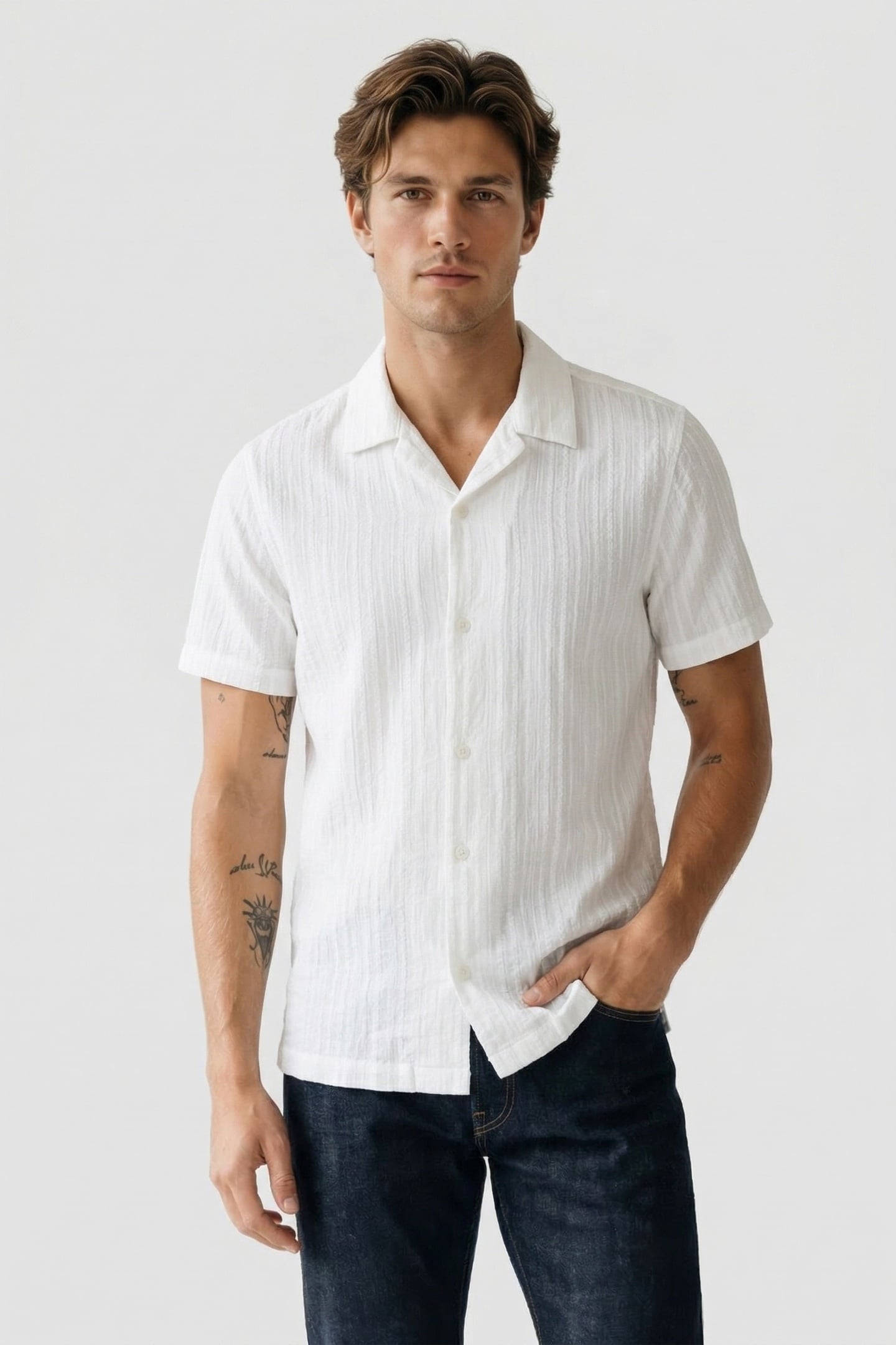 S.OLIVER-QS SHIRTS OFFWHITE 1