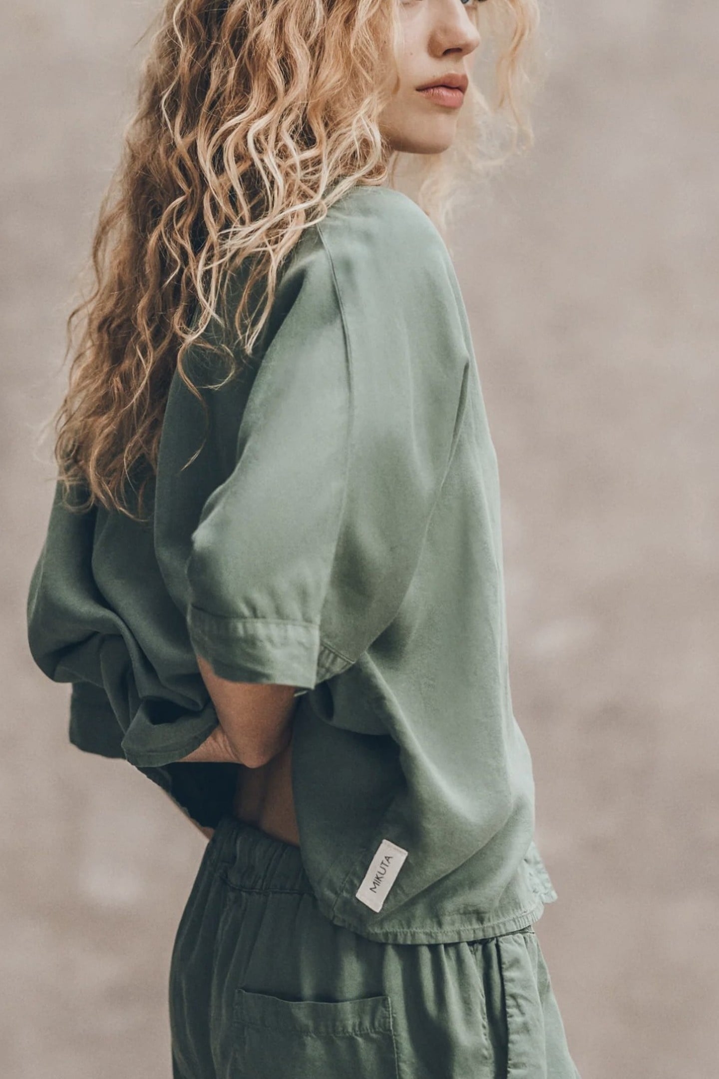 THE GREEN CO-ORD SHIRT GREEN 3