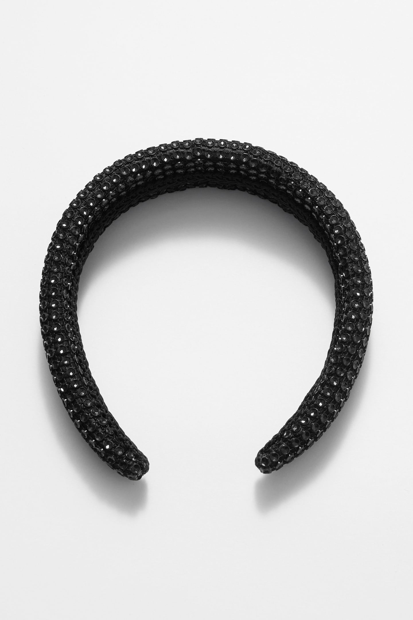 THYME DIAMANTE ALICE BAND BLACK 1