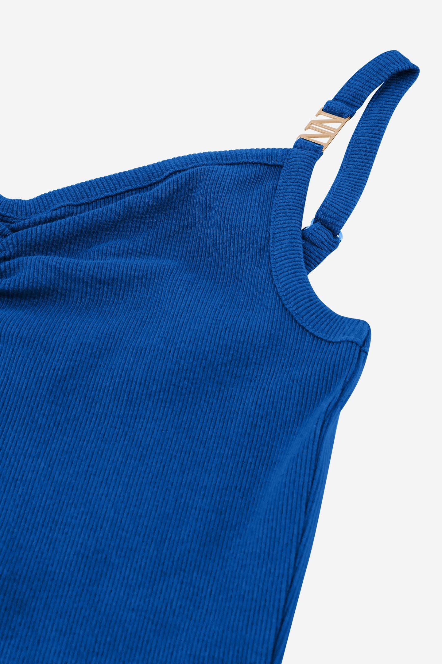 LUUNA RIB DRESS AZURE BLUE 3