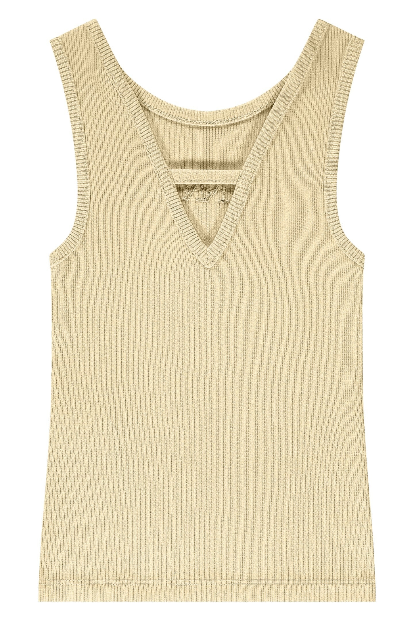 BELLE BACK RIB TOP SOFT YELLOW 2