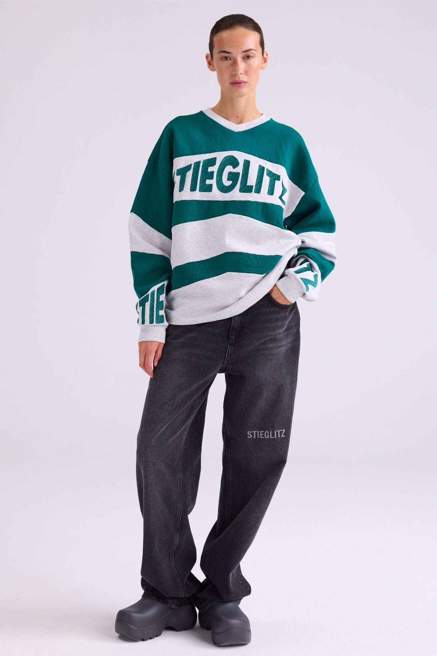 HUGO SWEATER MELANGE GREY 1