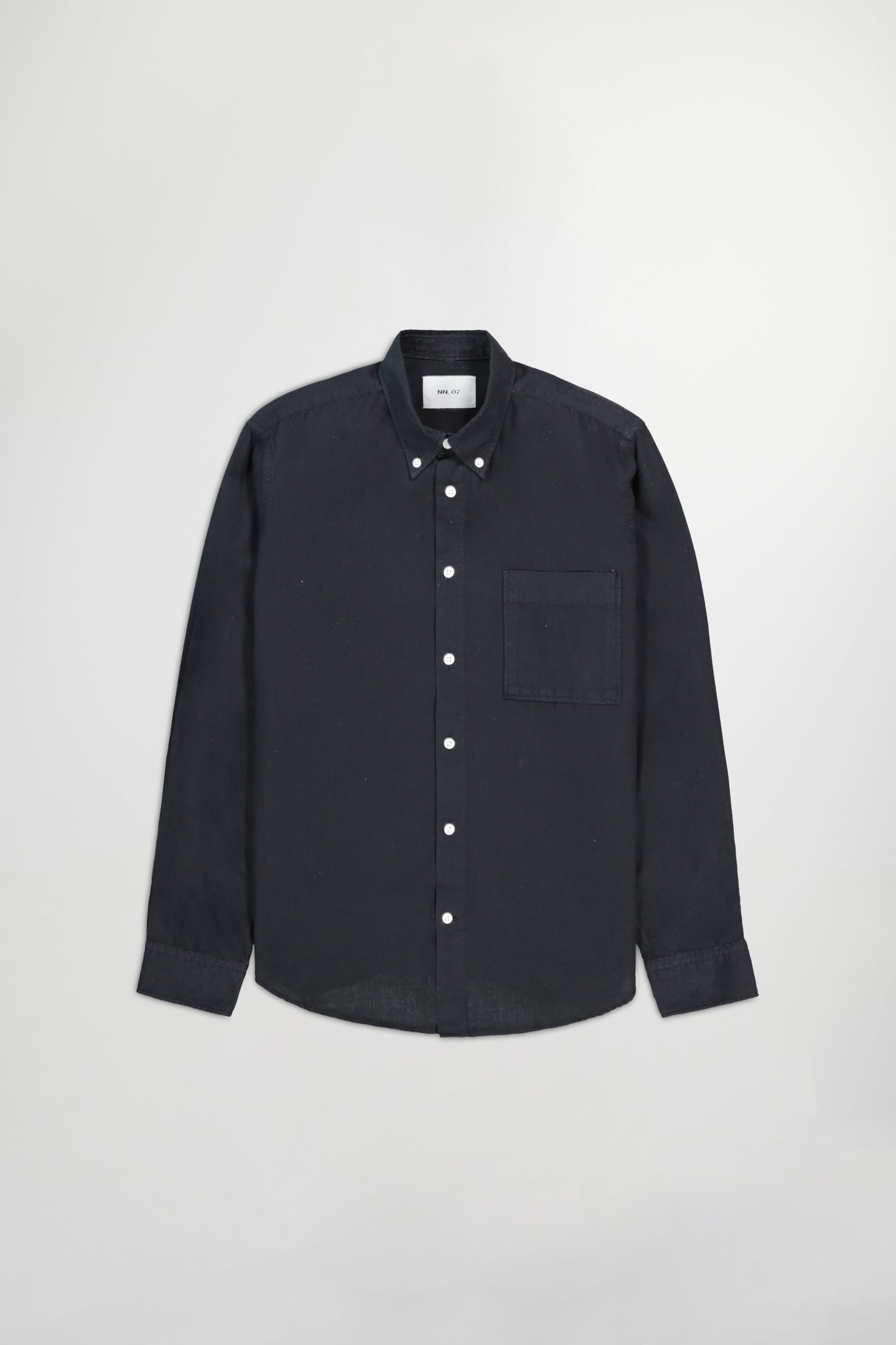 ARNE BD LONG SLEEVE BUTTON DOWN SHIRT, NORMAL FIT, BLACK 3