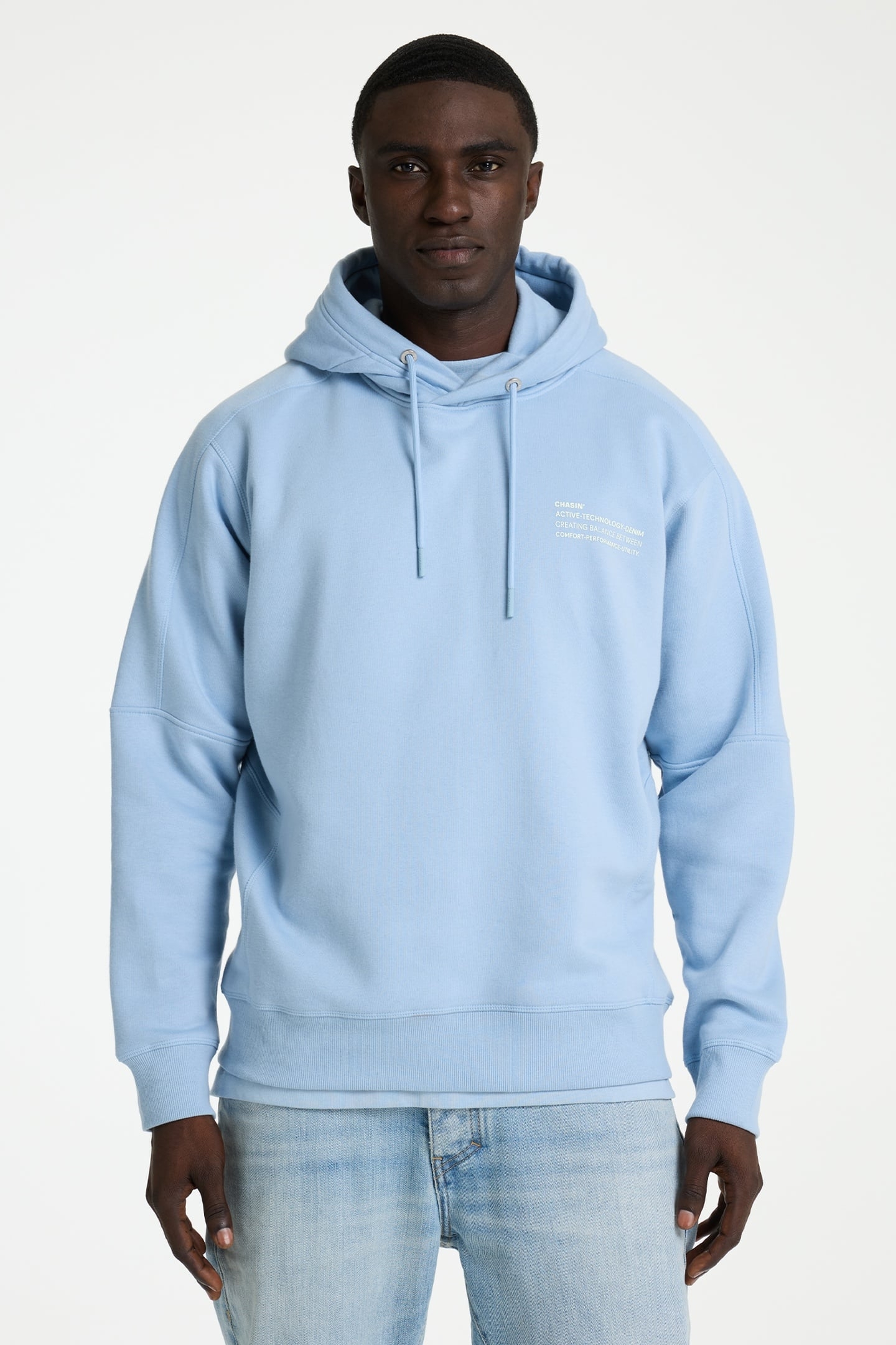 MAYOR HOOD SWEATER S. CHAMBRAY 1