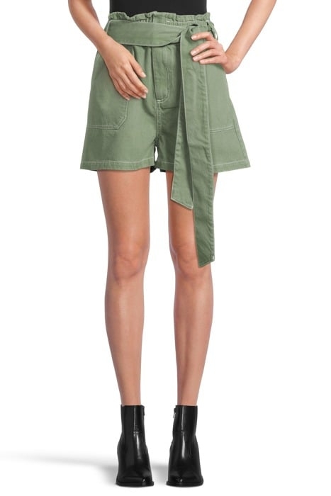 BELLS UTILITY PAPERBAG SHORT WOMEN ARMY 3