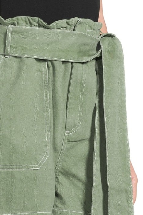 BELLS UTILITY PAPERBAG SHORT WOMEN ARMY 6