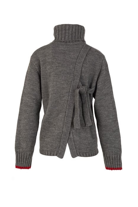 ROLL NECK SWT LS BACK DETAIL GREY 2