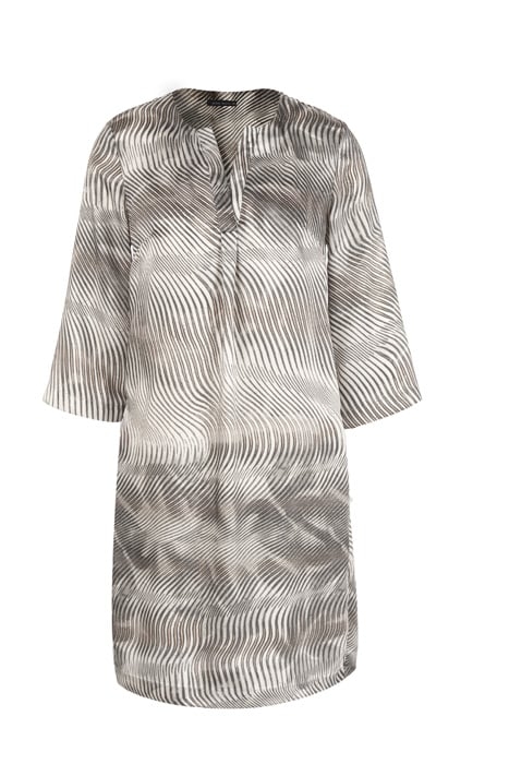 VNECK 3/4 SLVE DRESS MULTI I 1